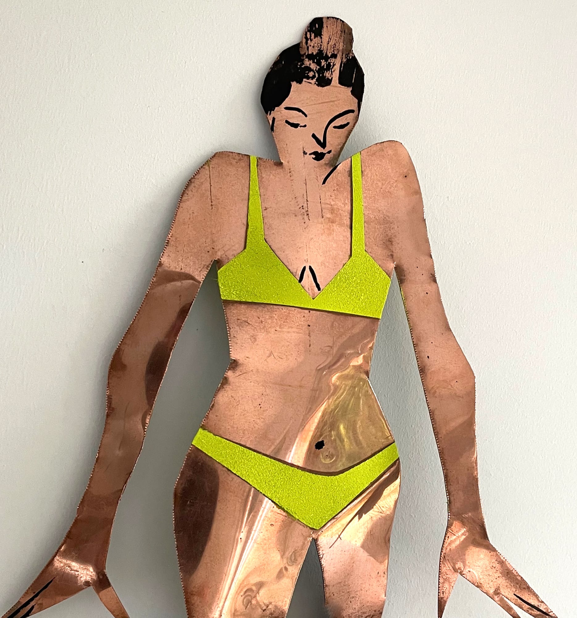 John Short, 3D Female Winter Bather in Yellow