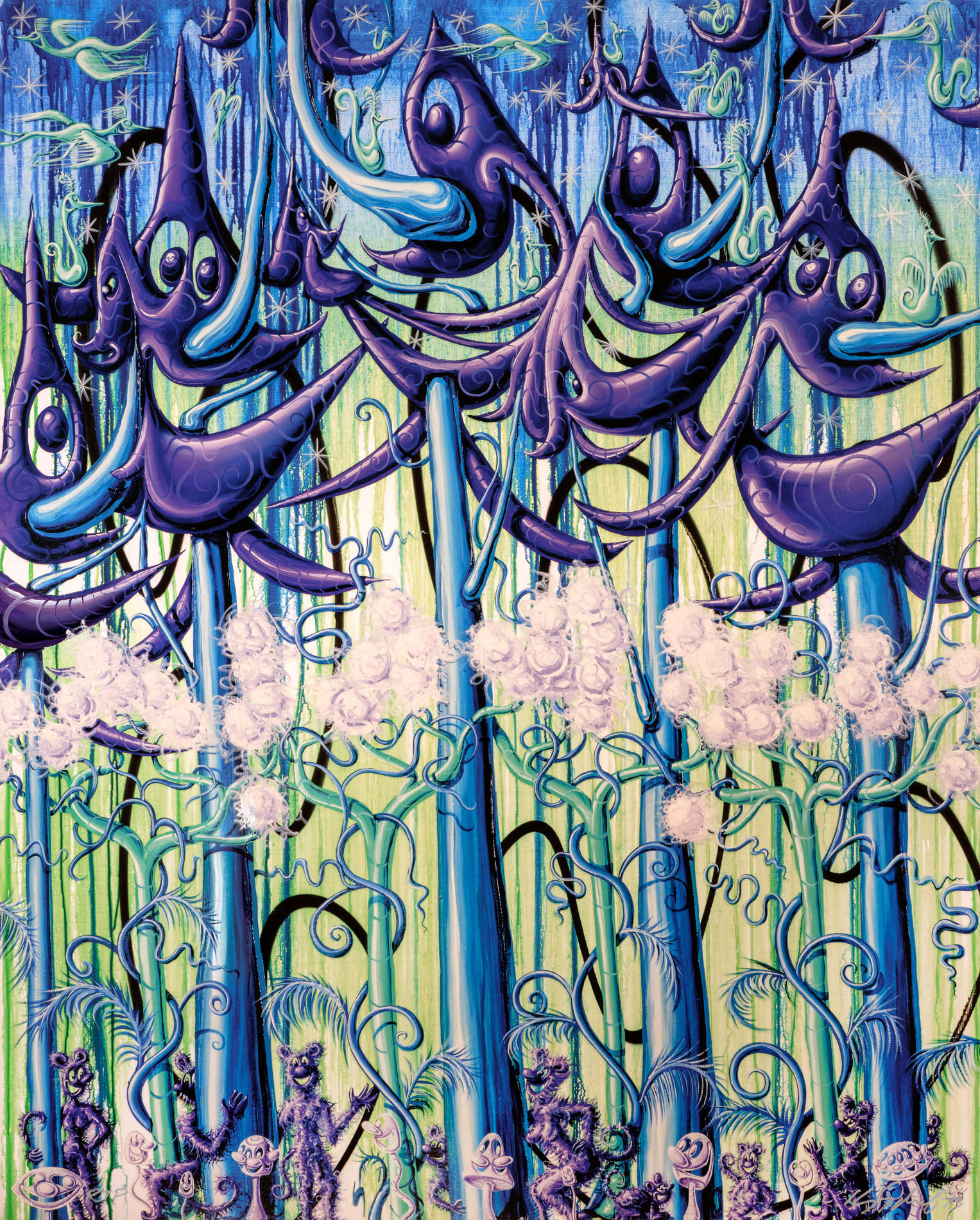 Kenny Scharf, Fuzzoodz, 2023