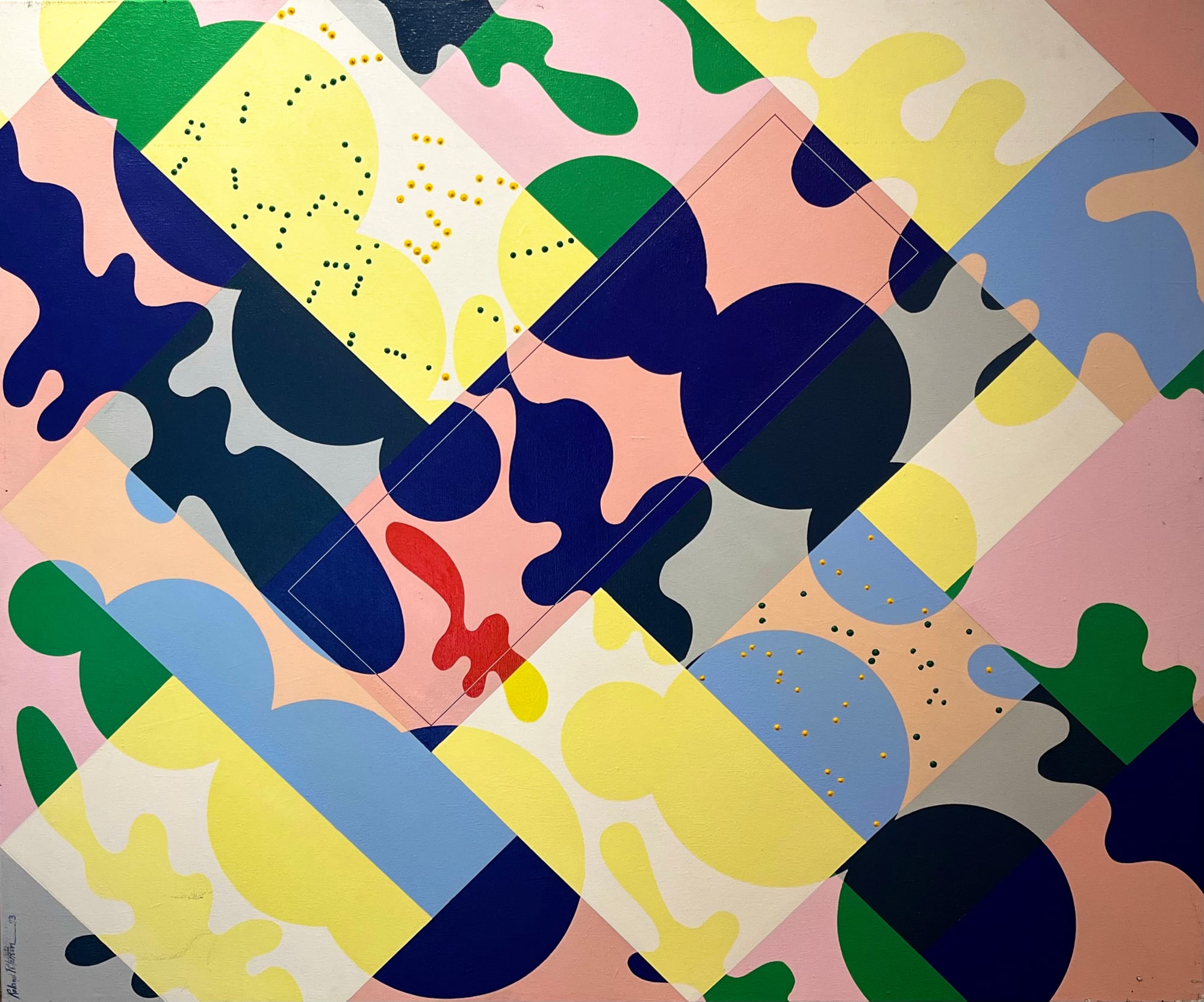 Roland Petersen, Cloud Shadow & Burnt Stubble, 1973