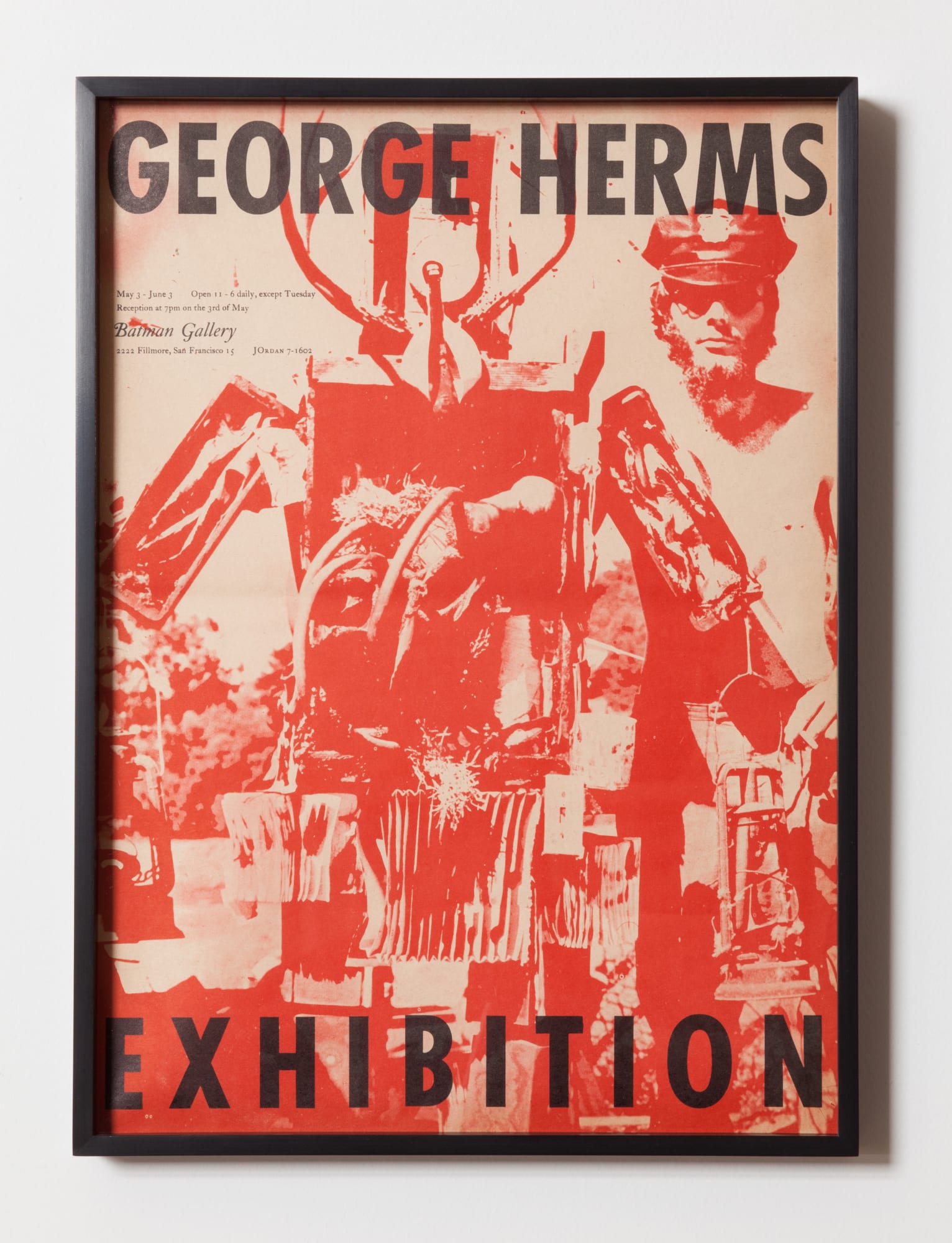 WALLACE BERMAN, George Herms exhibition poster, 1961