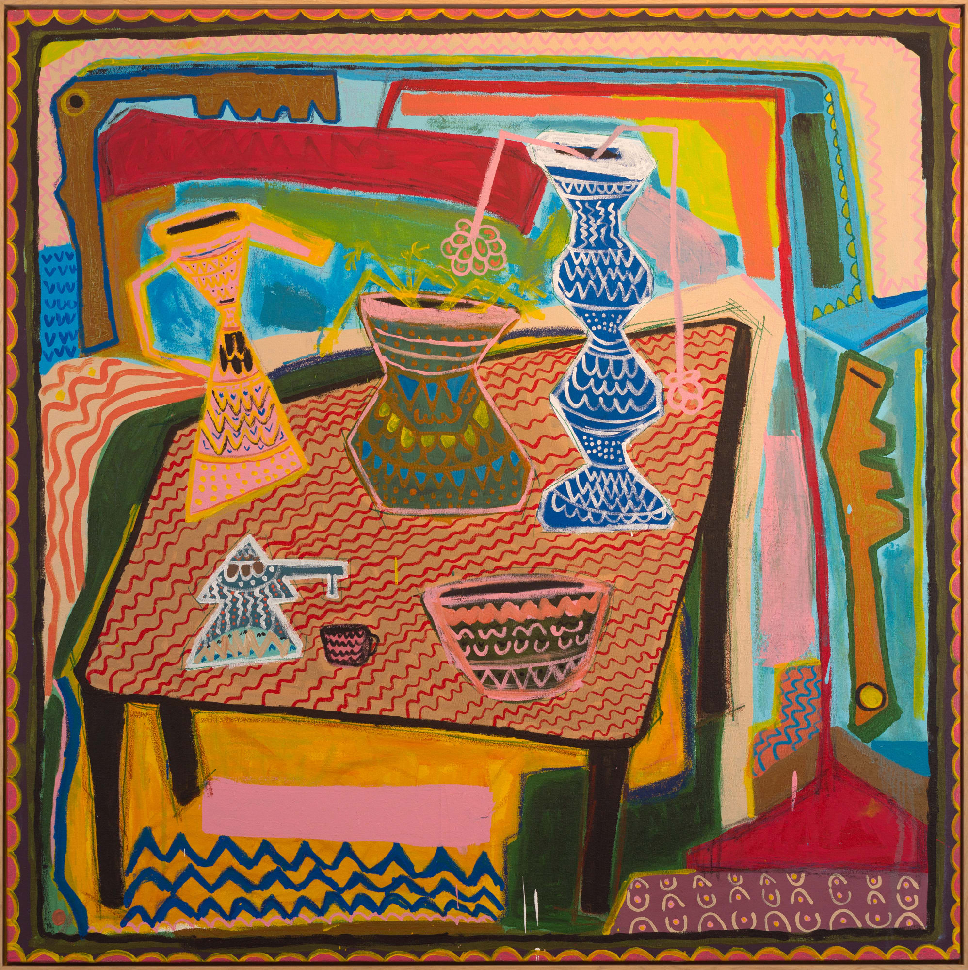 Nasser Almulhim, “The title of this random painting is who cares” , 2021