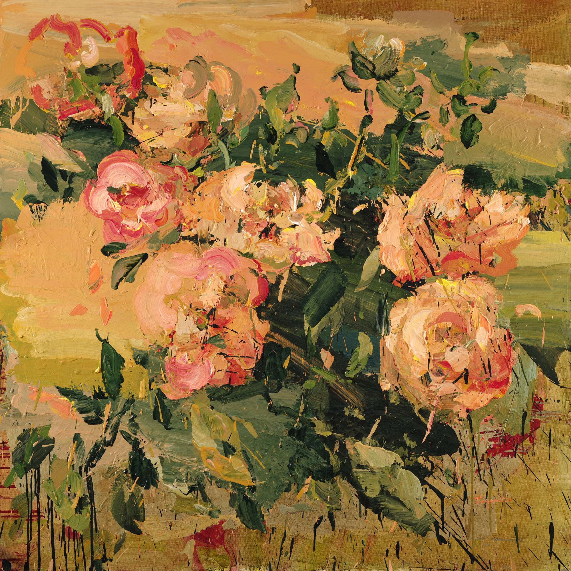 Tagreed Darghouth, From the series "To My Father, From Van Gogh’s Bouquets 14", 2021