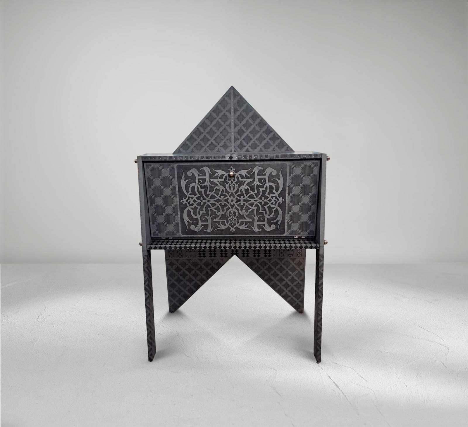 Fornasetti, 'Ribaltina Litomatrice Musciarabia' Zinc Desk, 2014