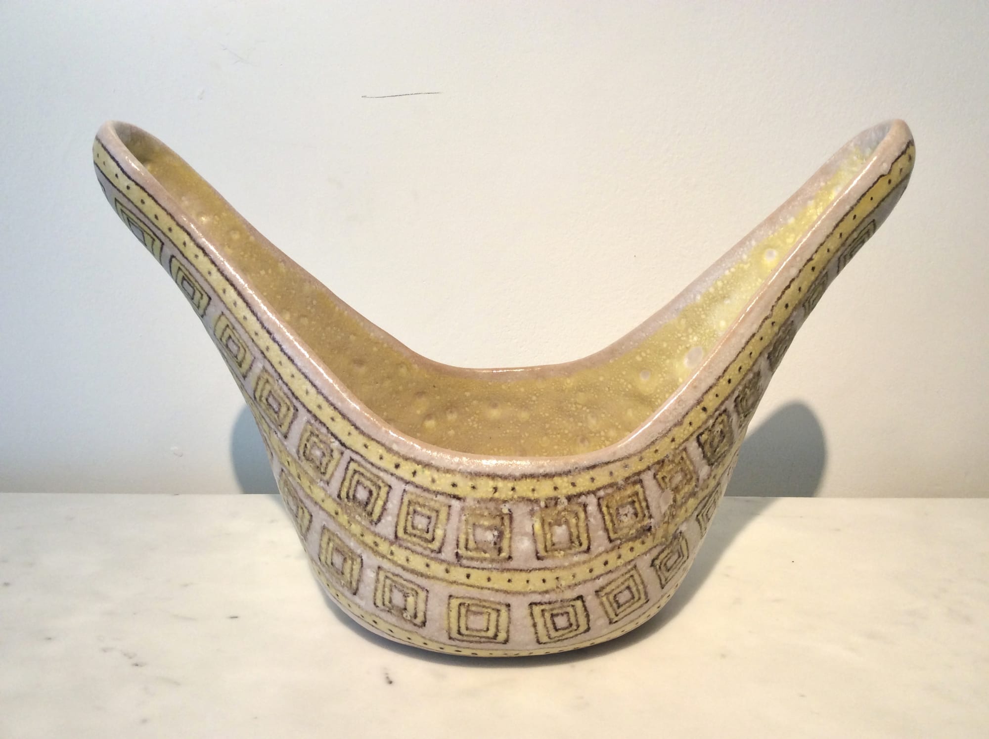 Guido Gambone, Sculptural Bowl, 1950's