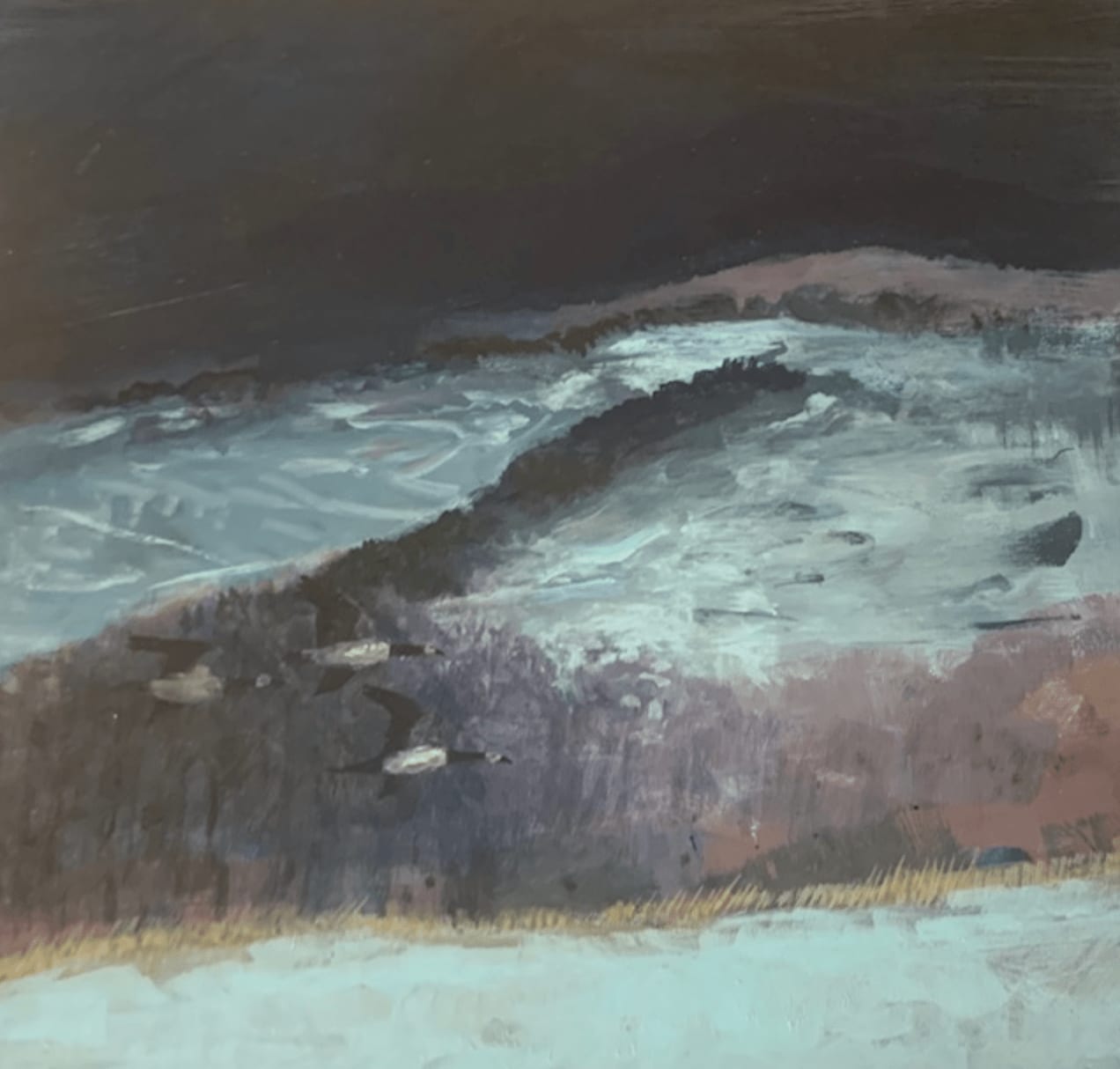Nancy Diamond Three Geese 2021 Tayloe Piggott Gallery