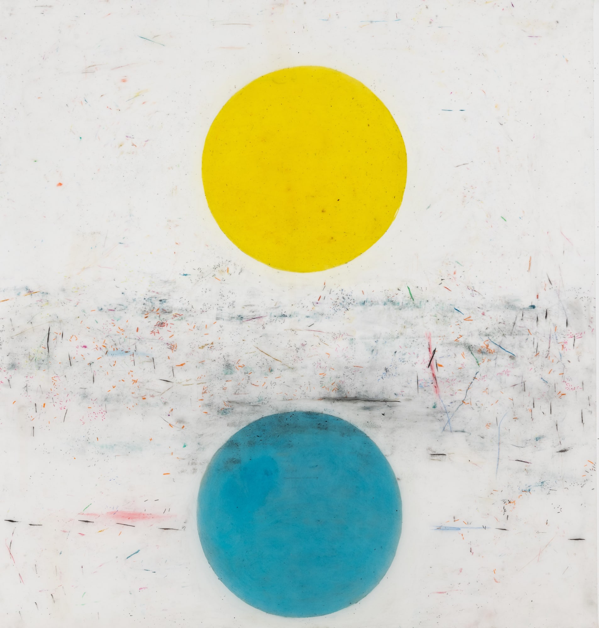 Vicki Sher, Blue Moon/Yellow Moon, 2023