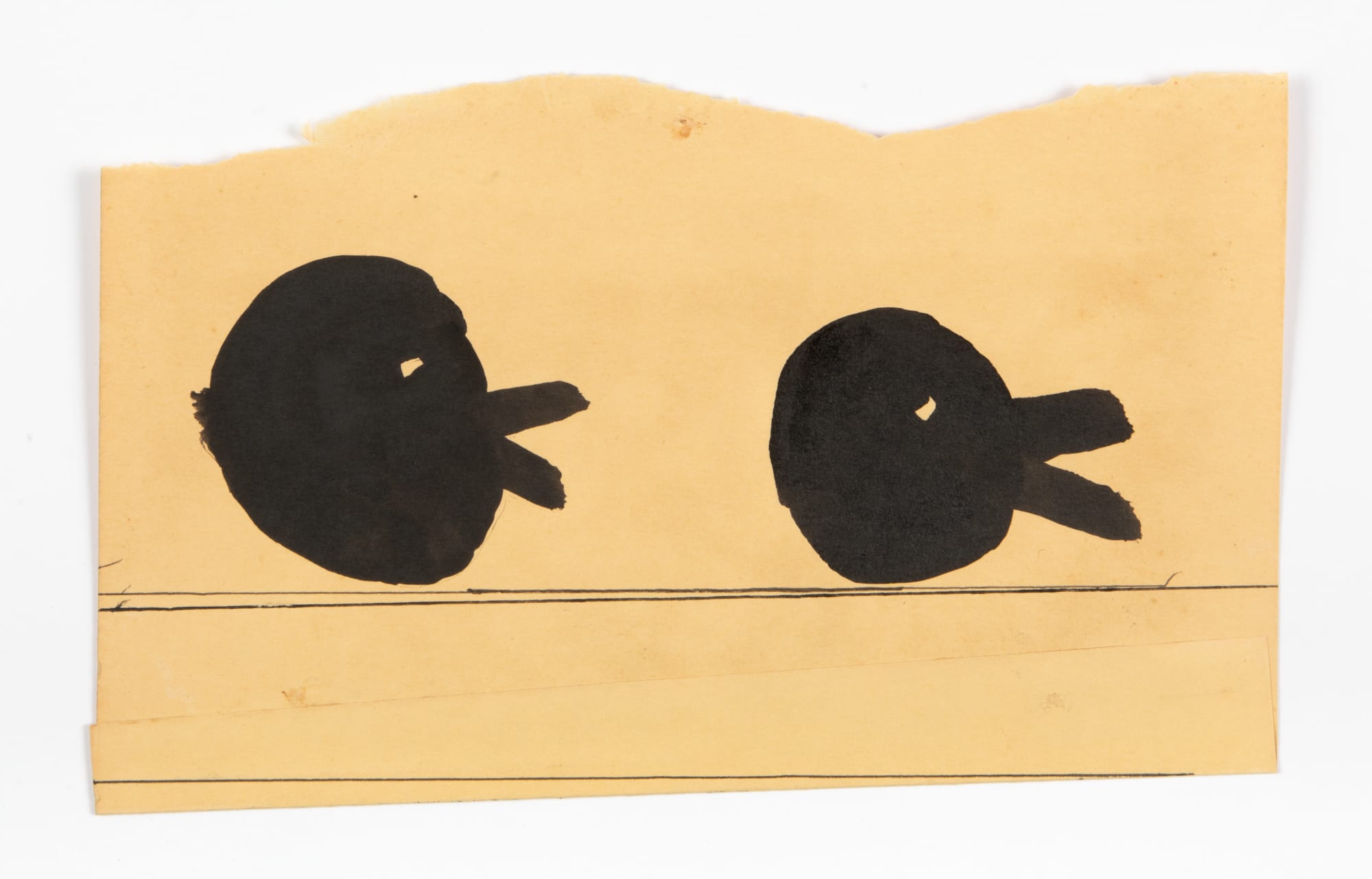 W. Tucker, two bird heads (the history of history), 2020