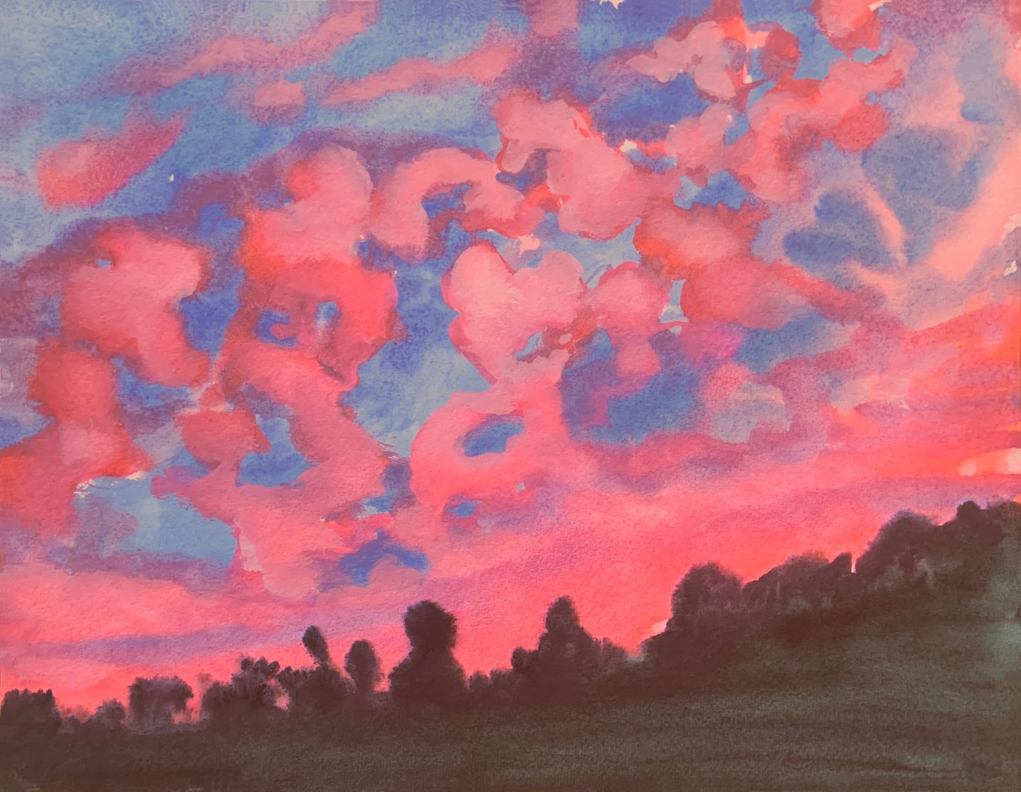 Nancy Diamond, Pink Cloud Sunset, 2023