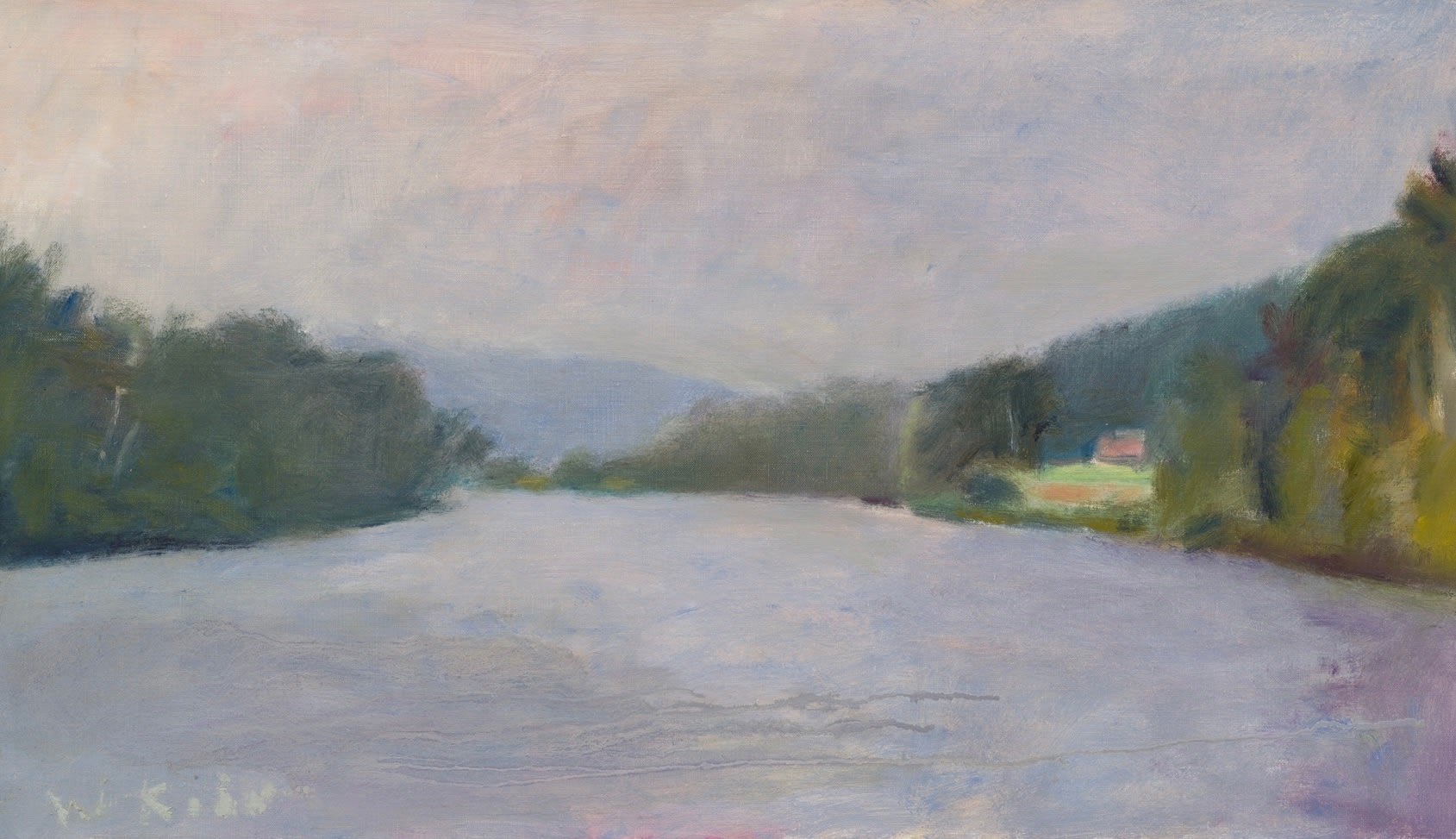 Wolf Kahn, A Hot Day on the Connecticut River, 1988