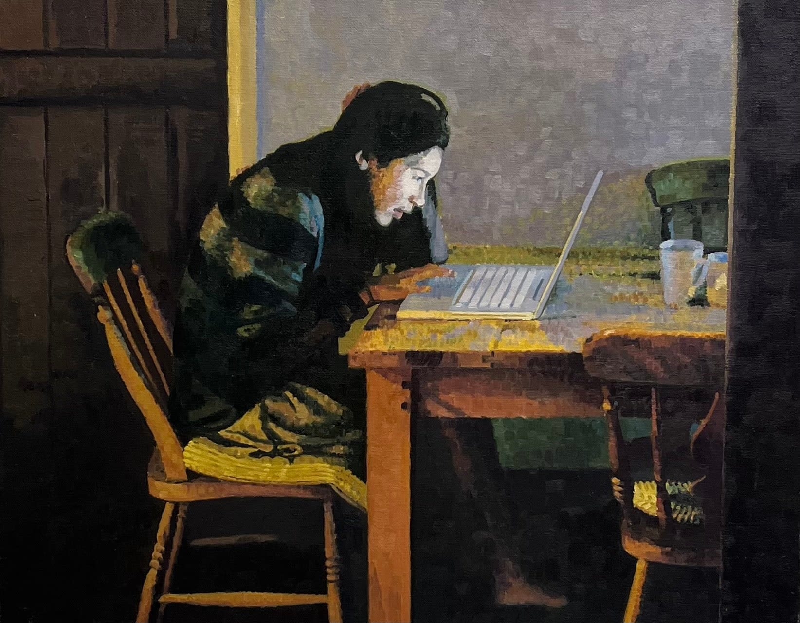 Colin Harrison, Rosie at her Laptop, 2012/13