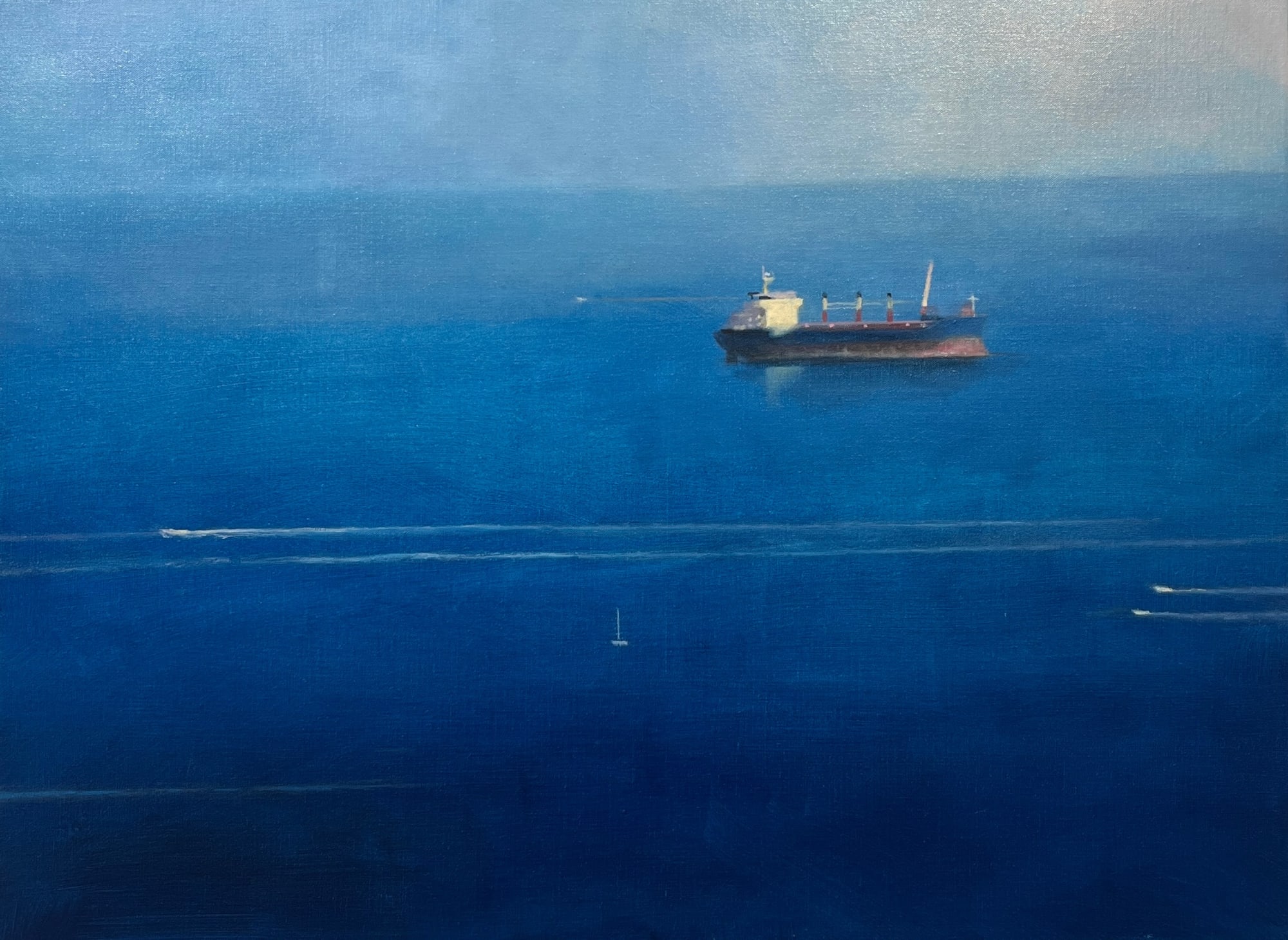 Garrett Cormican, Trading Places, early evening waiting to dock