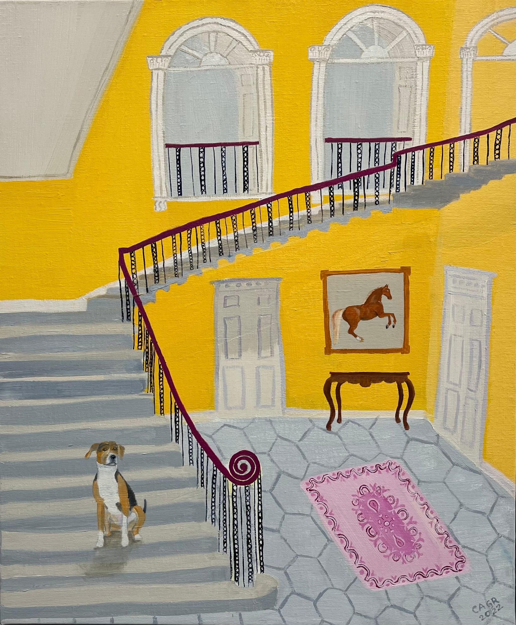 Claudia Roche, Coollattin House - Staircase, 2022