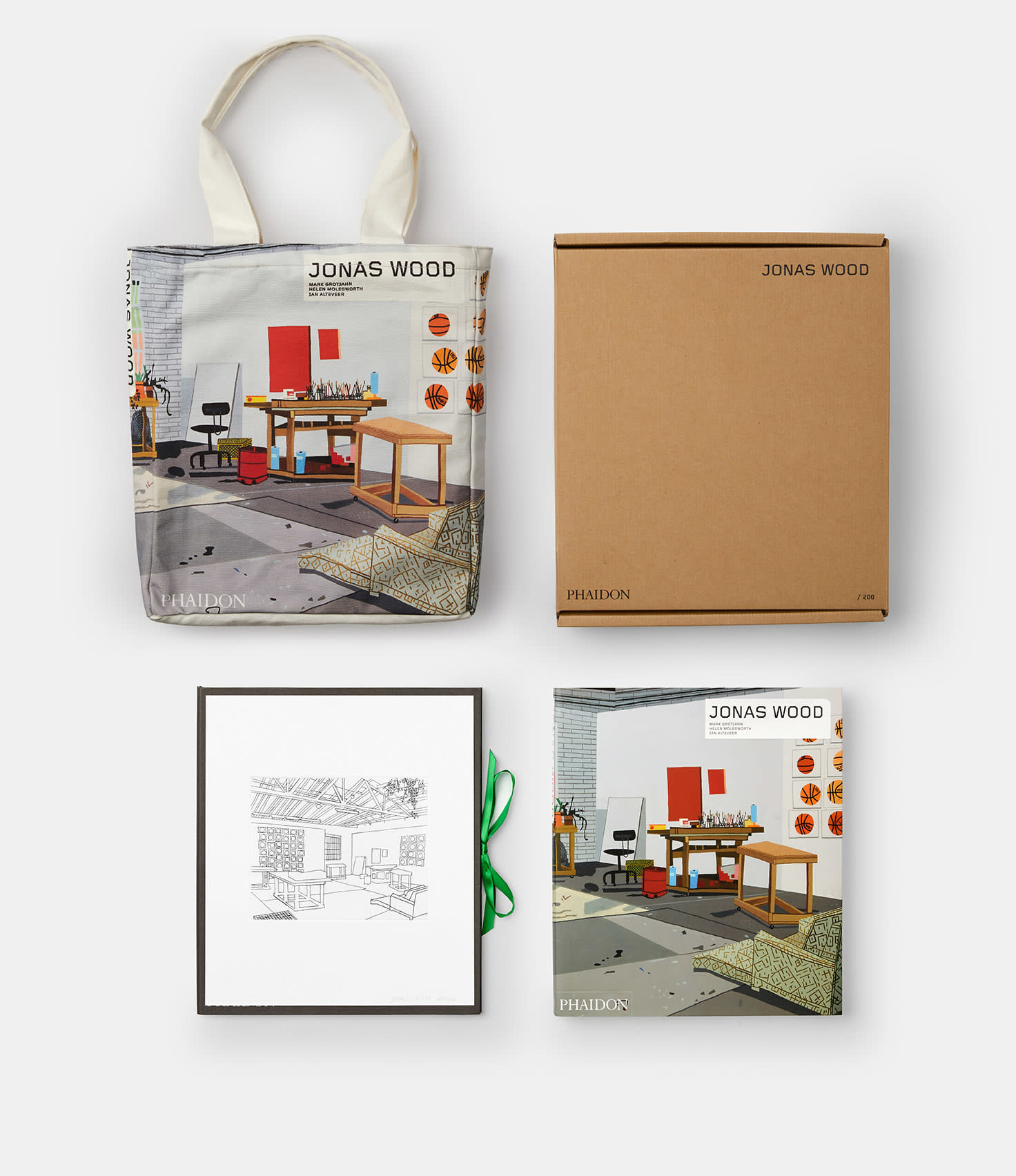 Jonas Wood, Bball Studio (Phaidon Book with Print), 2019