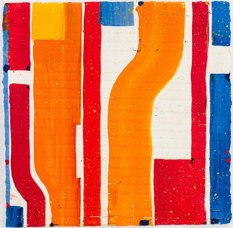 Caio Fonseca Pietrasanta P13.74, 2013 signed and dated verso gouache on paper 14 x 14 inches 18 3/8 x 20 1/4 inches framed