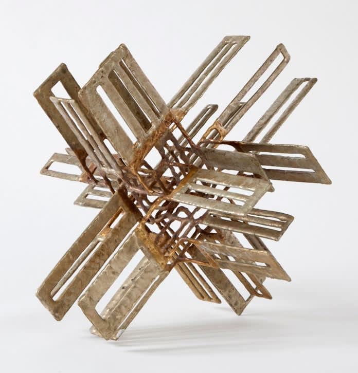 Ibram Lassaw Heart of Gold, 1982 signed, dated and titled bronze 17 1/2 x 20 x 17 inches