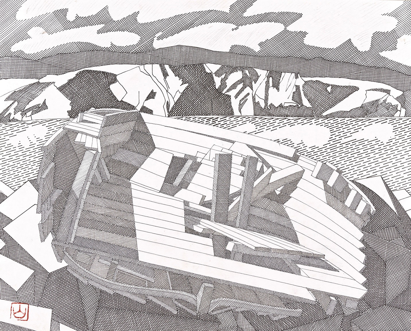 Ron Sandford, The last of the flitboat 'Rose' I