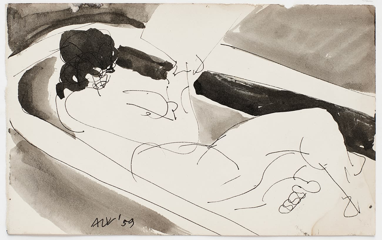 Anthony Whishaw RA, Jean in Bath, 1959