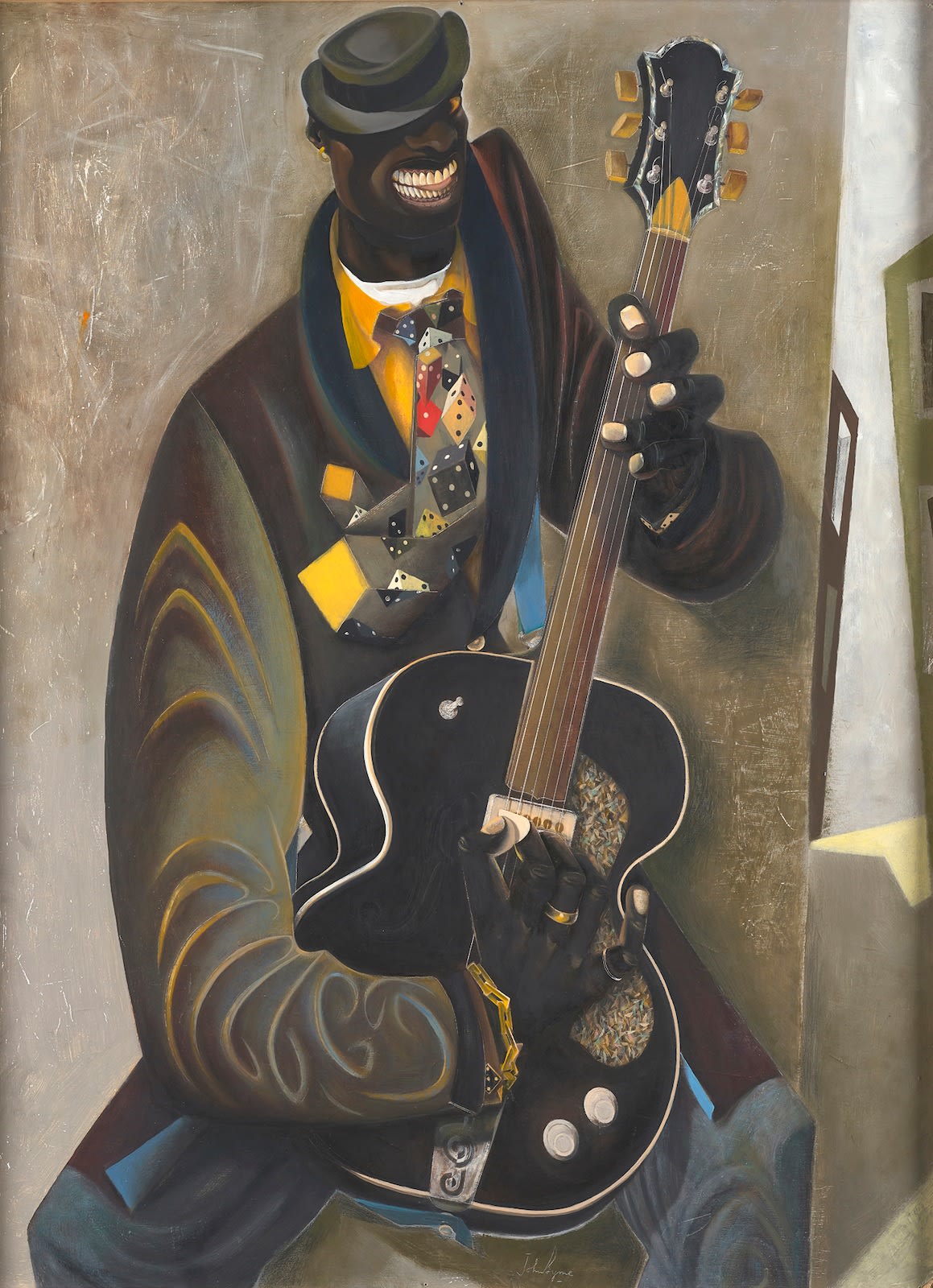 John Byrne RSA, Black Guy in Hat, 2005