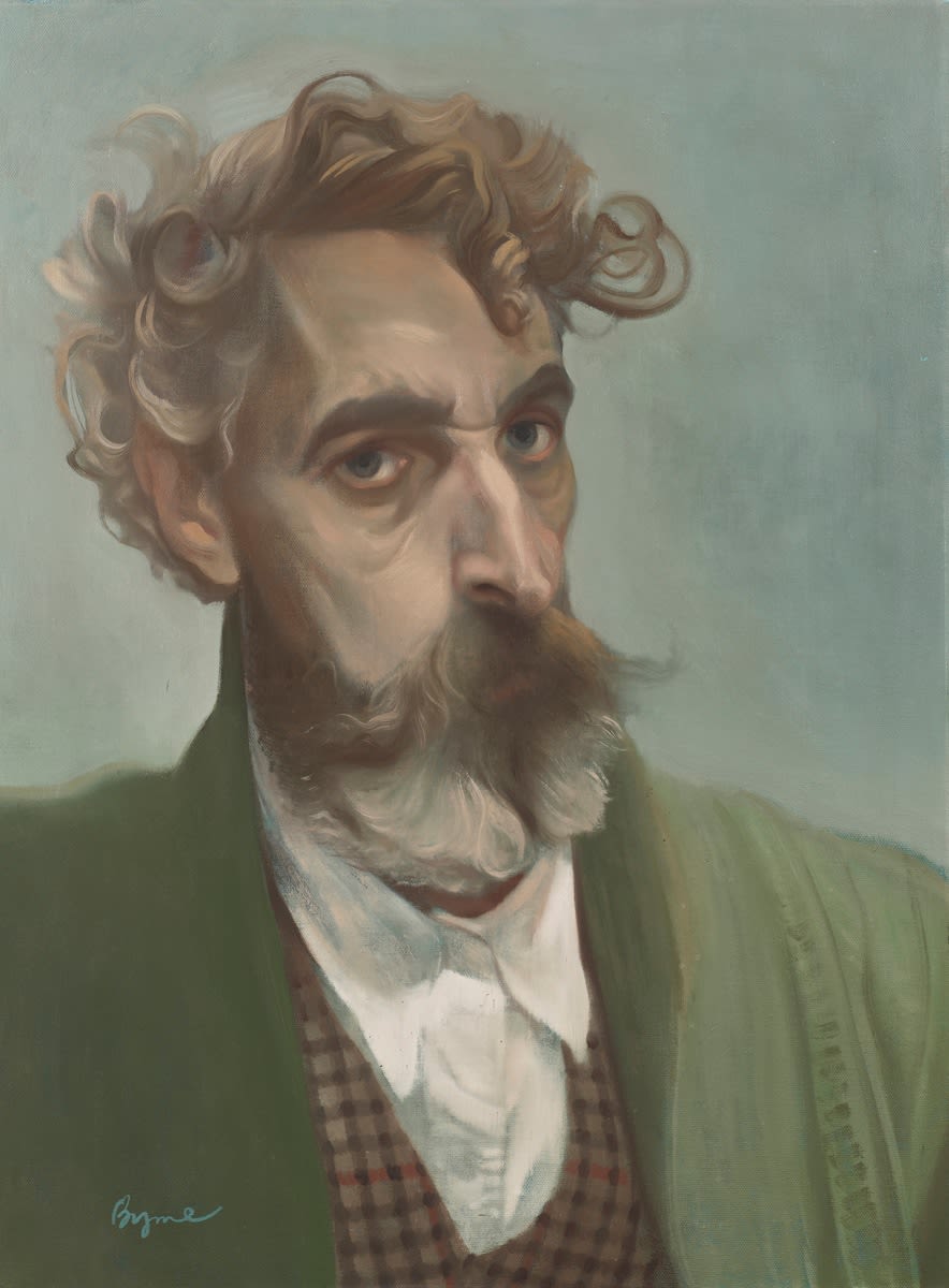 John Byrne RSA, Self Portrait with Checked Waistcoat, c.2000