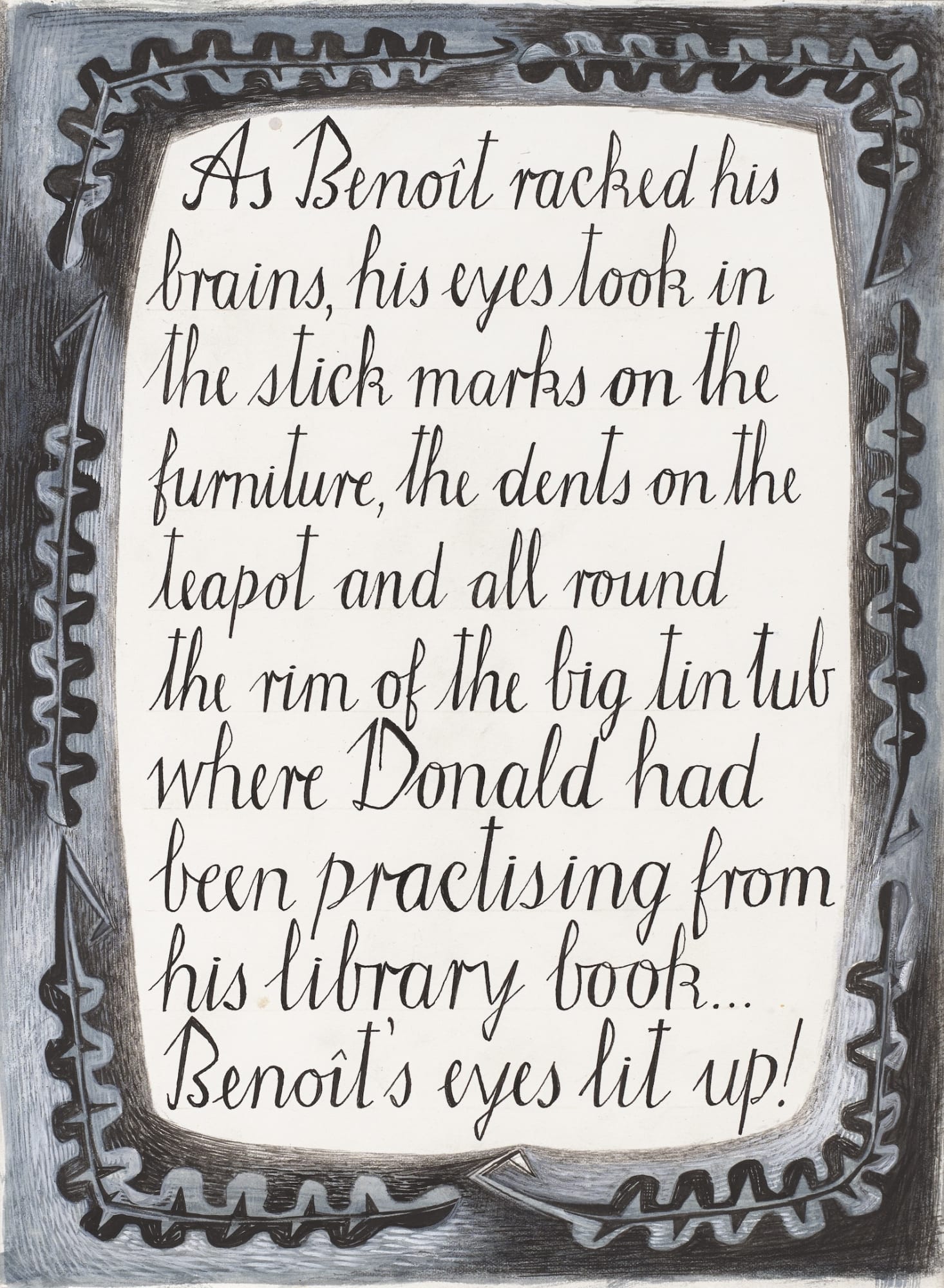 John Byrne RSA, As Benoît racked his brains, 2008