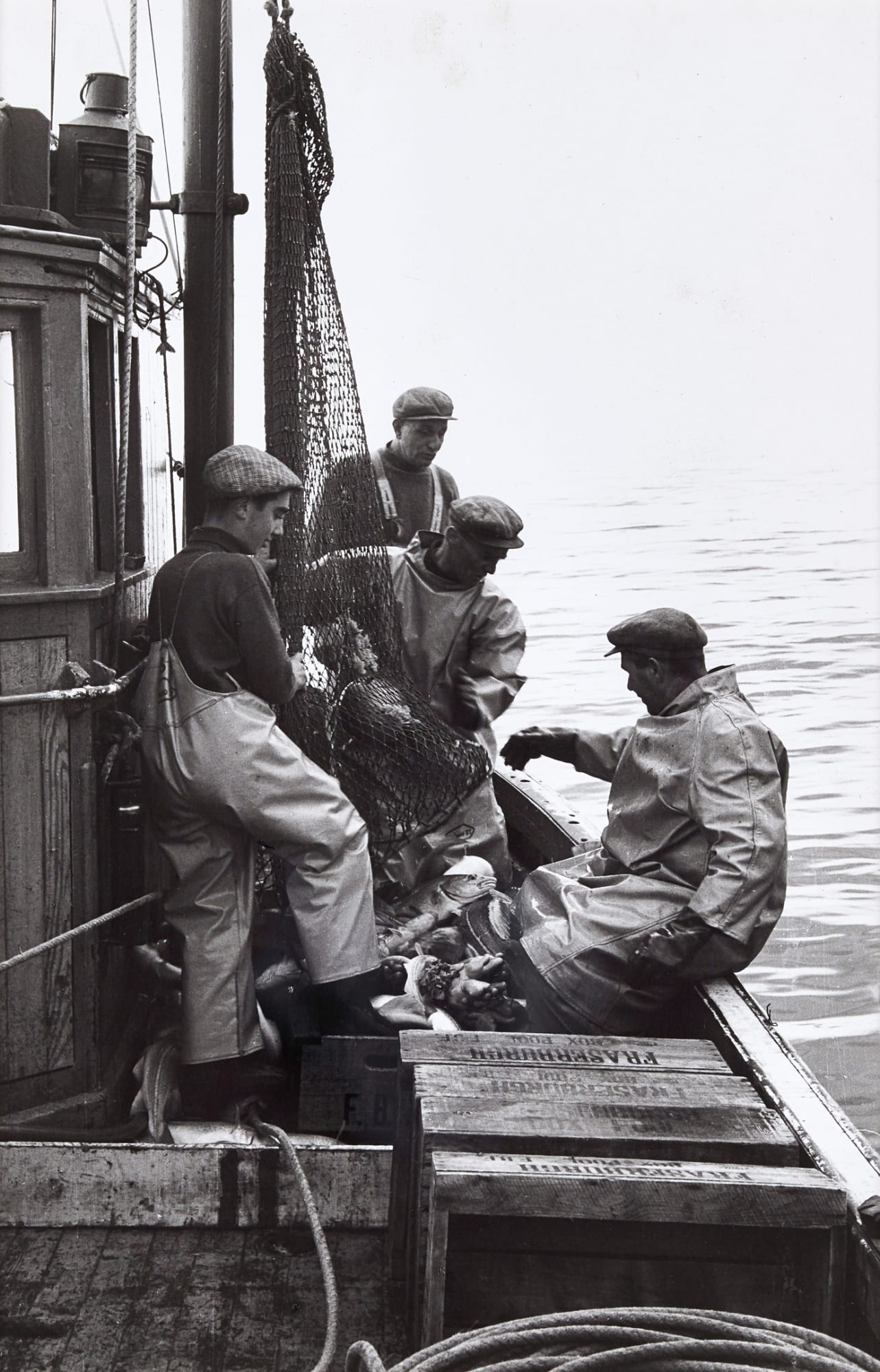 Oscar Marzaroli, Fraserburgh Fishermen, North Sea, 1962
