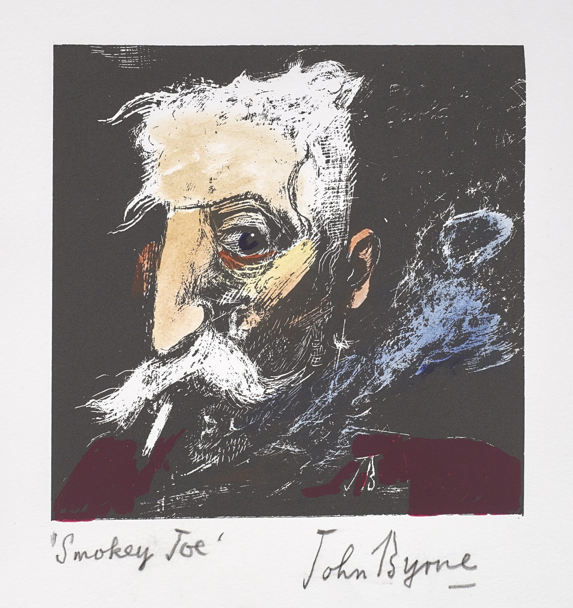John Byrne RSA, Smokey Joe, 2021
