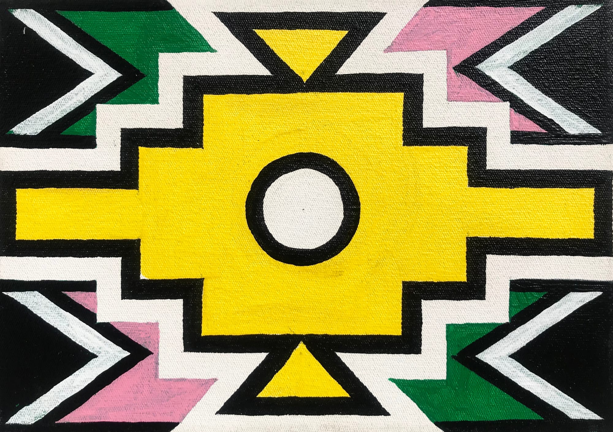 Dr. Esther Mahlangu, Ndebele Abstract , 2019