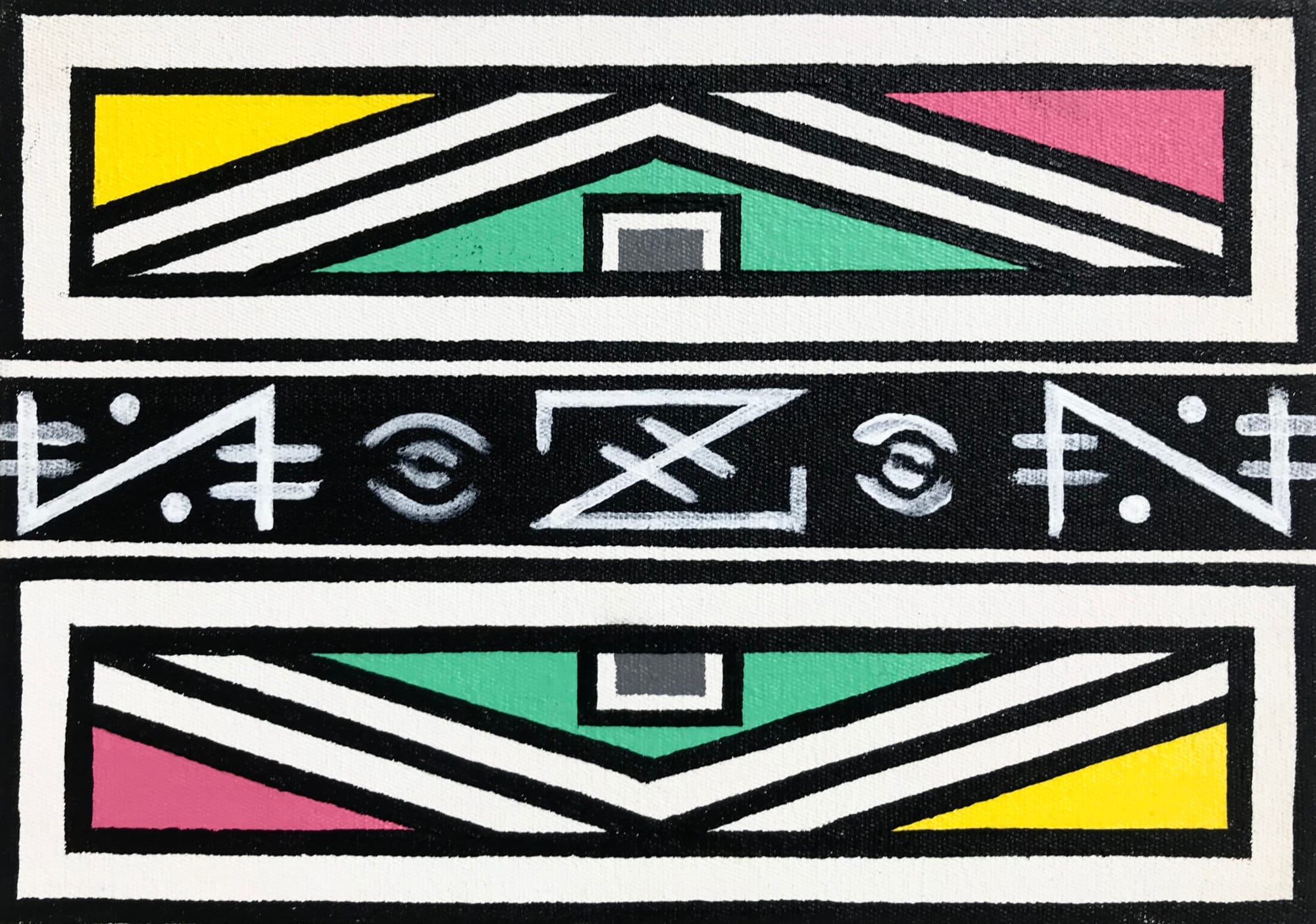 Dr. Esther Mahlangu, Ndebele Abstract , 2019