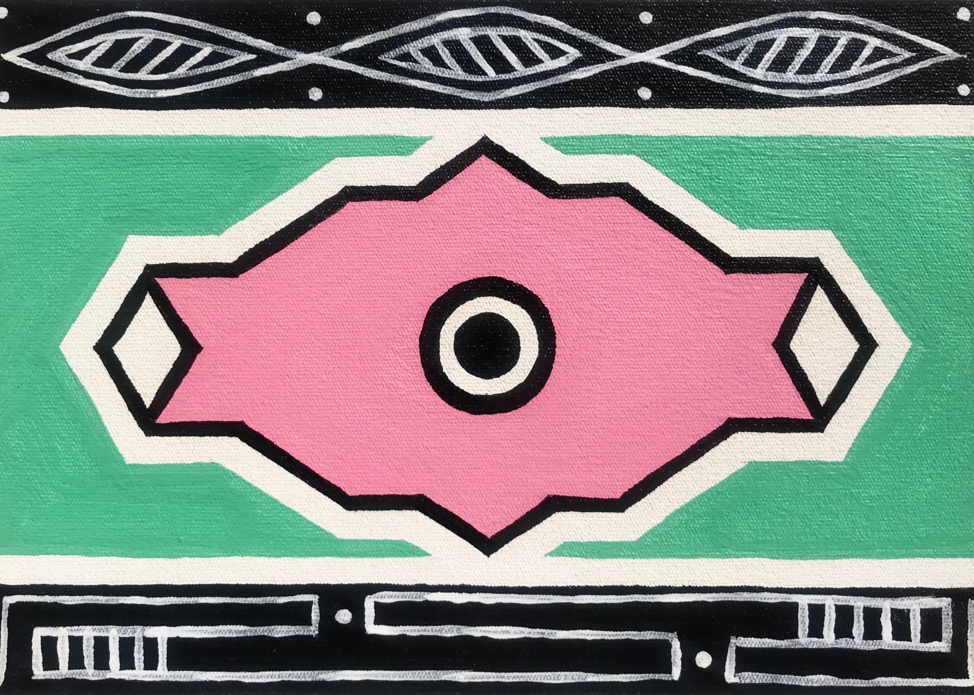 Dr. Esther Mahlangu, Ndebele Abstract , 2019