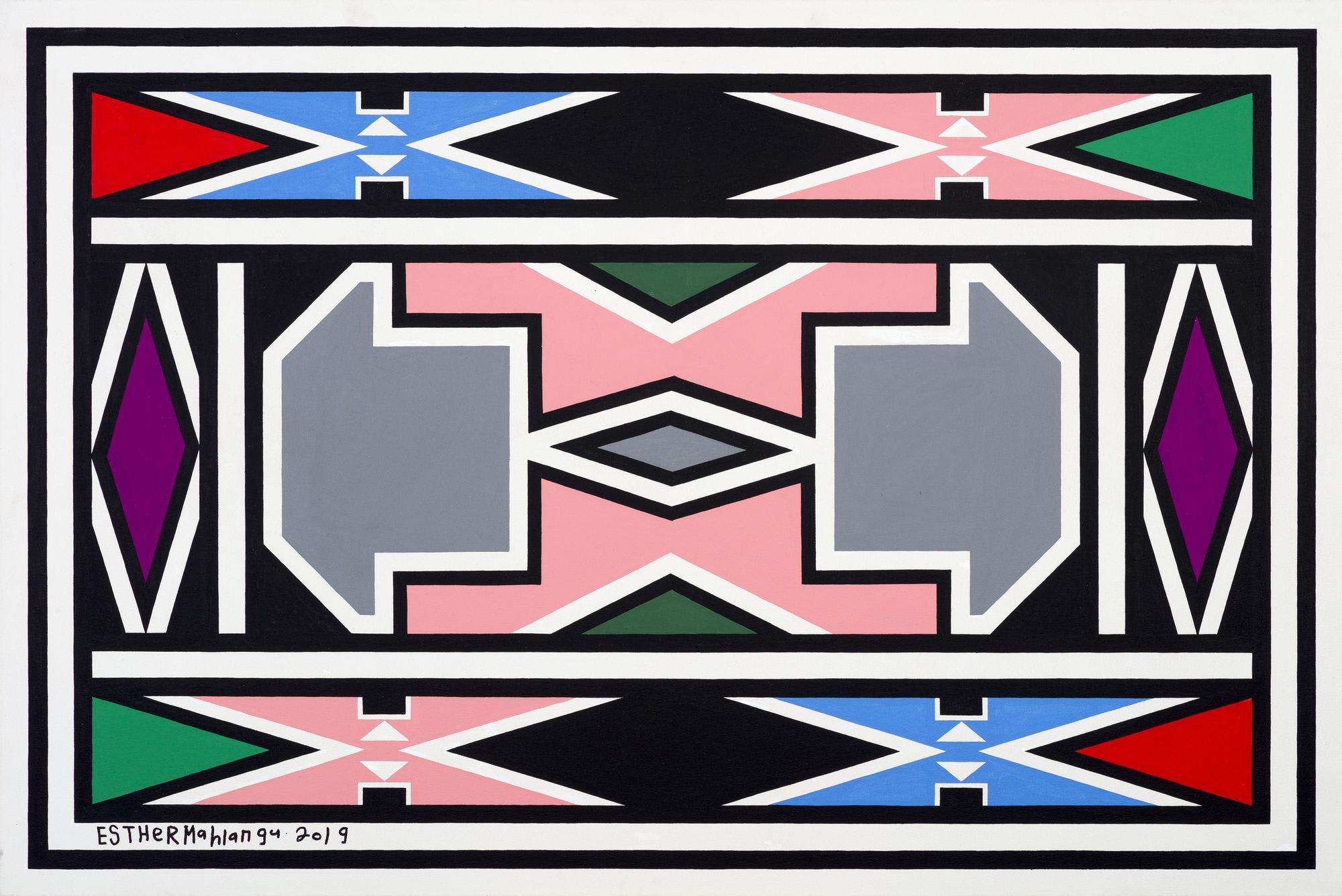 Dr. Esther Mahlangu, Ndebele Abstract, 2019