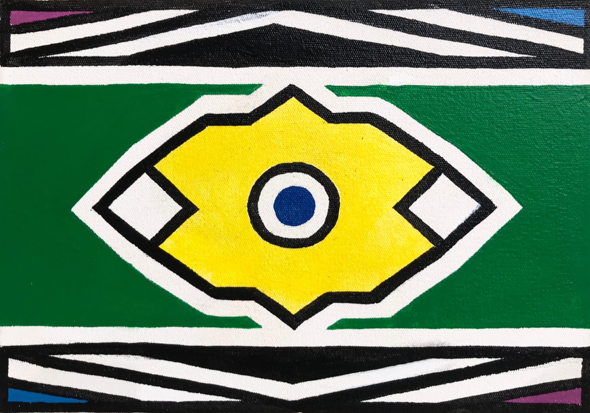 Dr. Esther Mahlangu, Ndebele Abstract , 2019