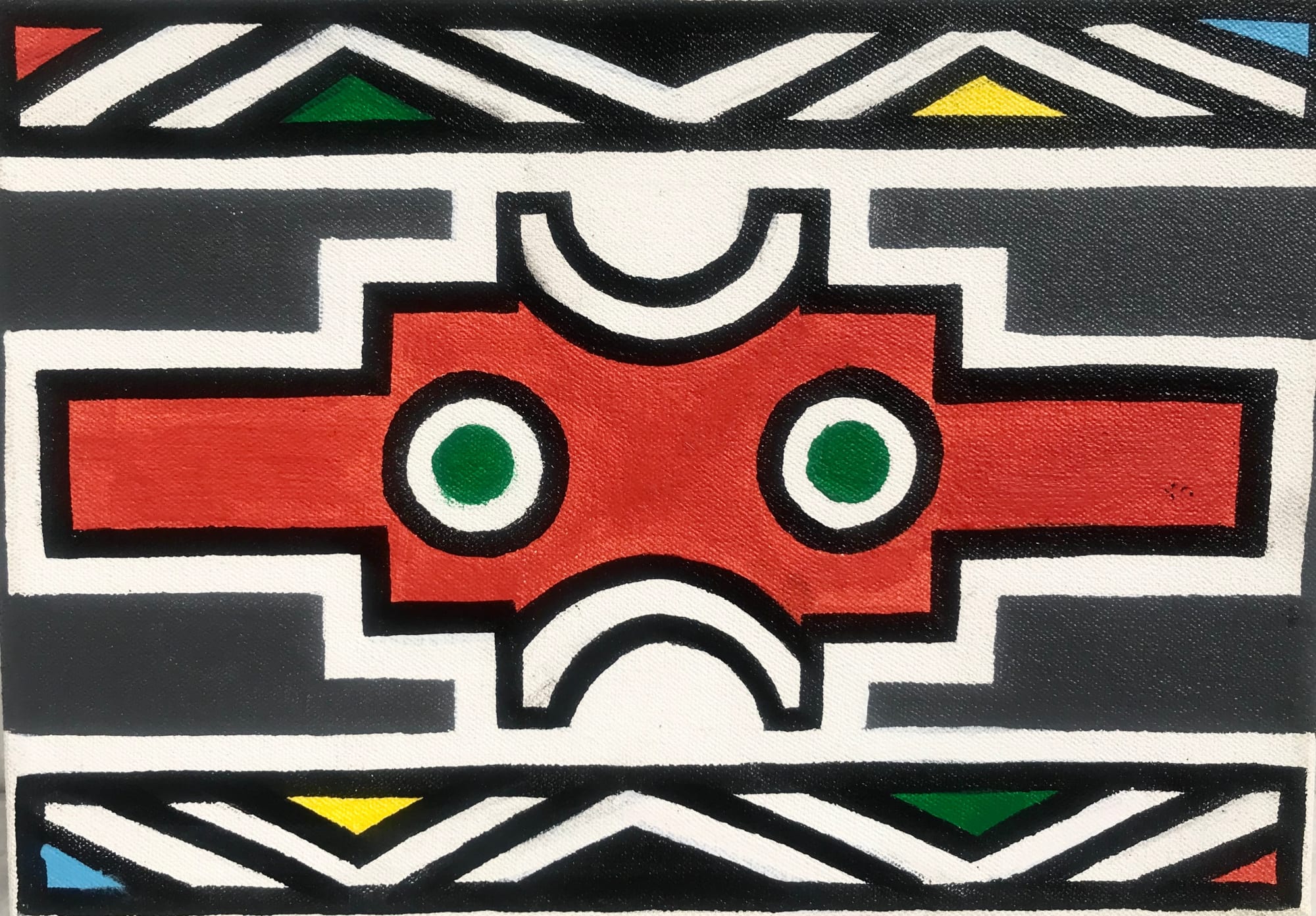Dr. Esther Mahlangu, Ndebele Abstract , 2019