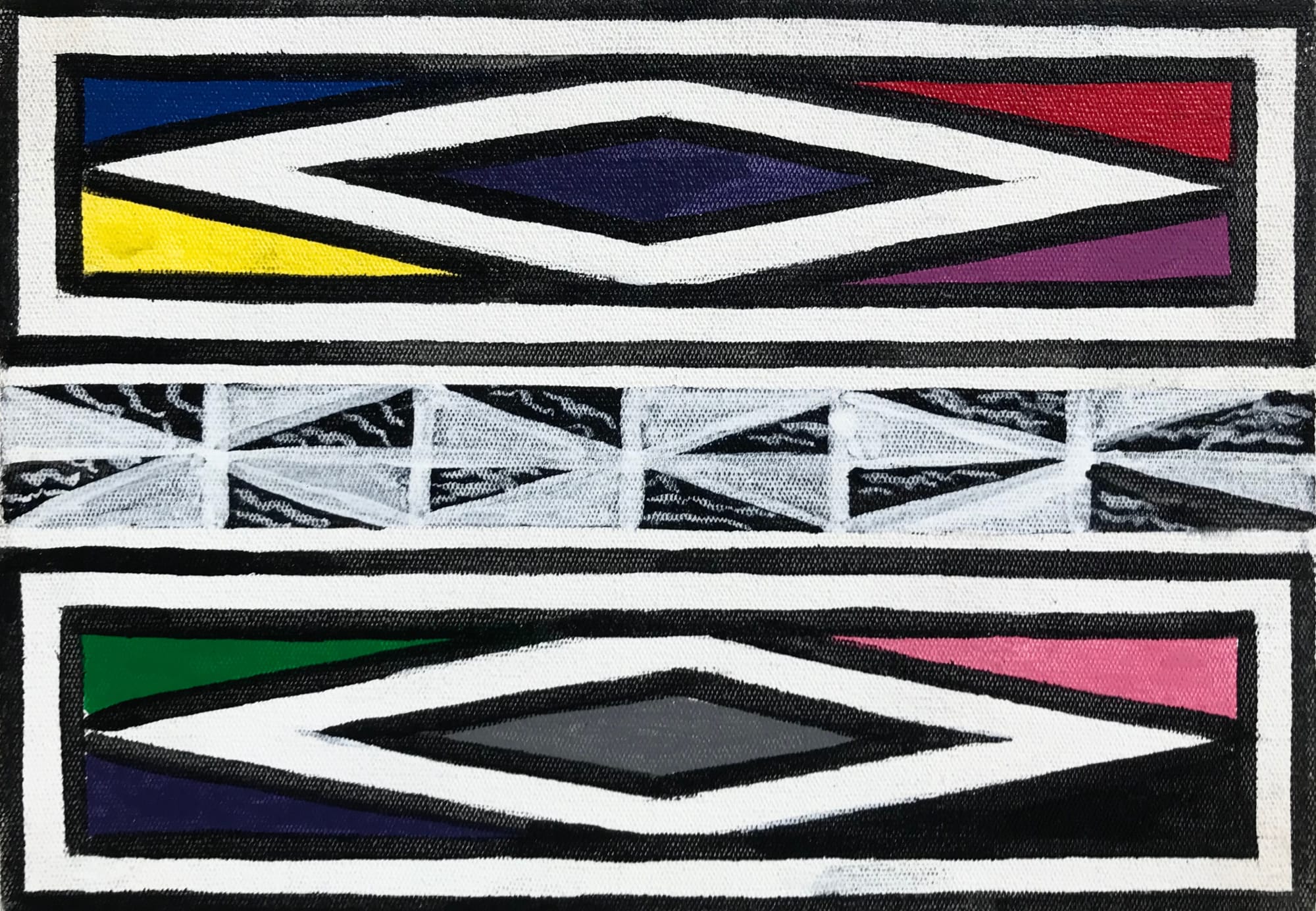 Dr. Esther Mahlangu, Ndebele Abstract , 2019