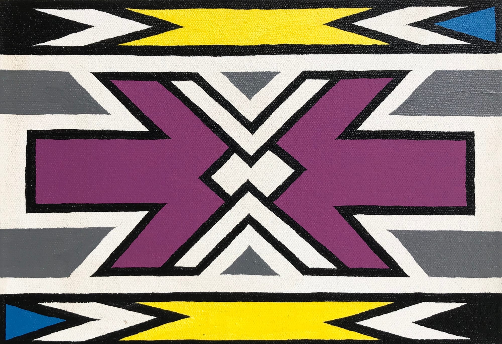 Dr. Esther Mahlangu, Ndebele Abstract , 2019