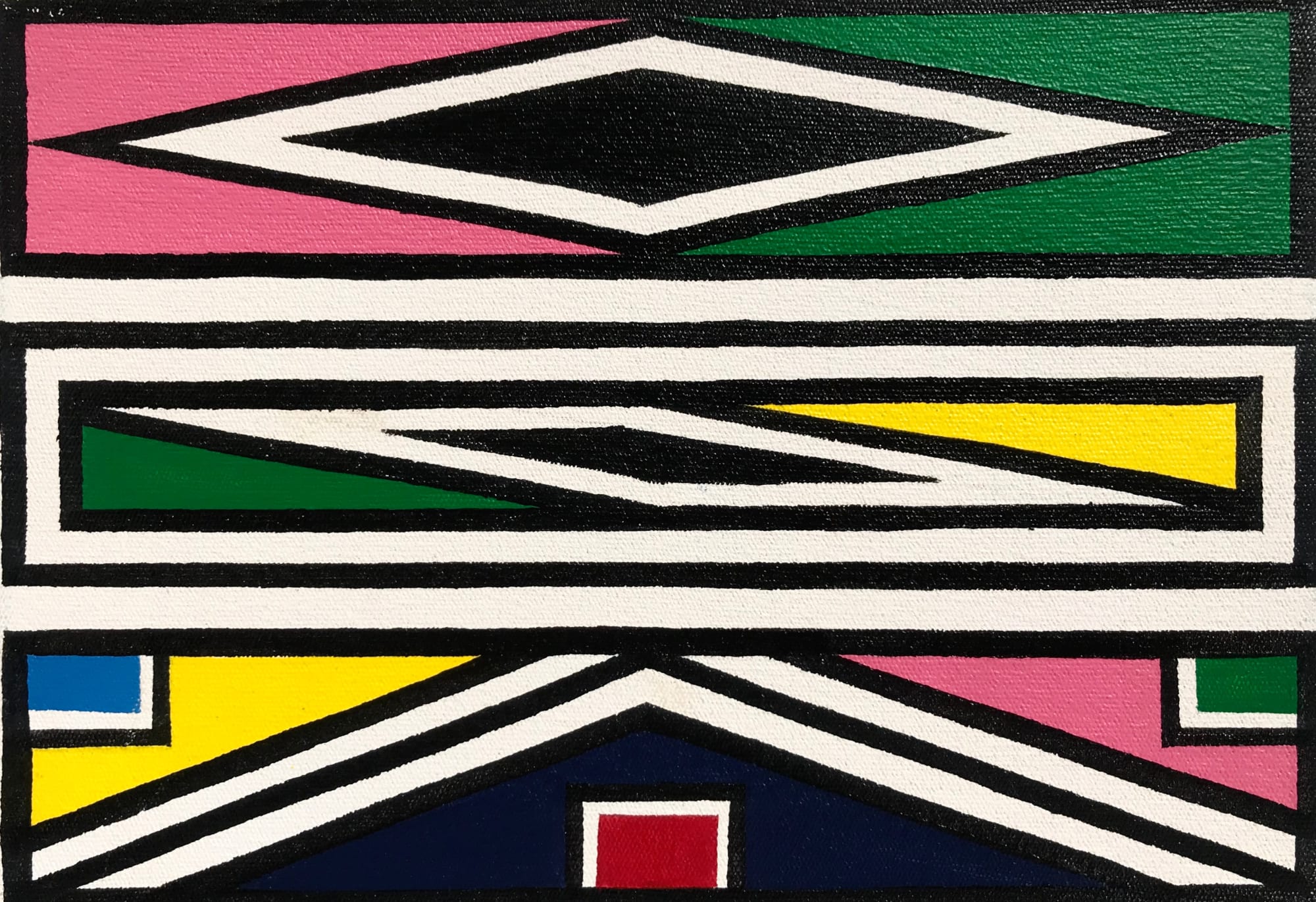 Dr. Esther Mahlangu, Ndebele Abstract , 2019