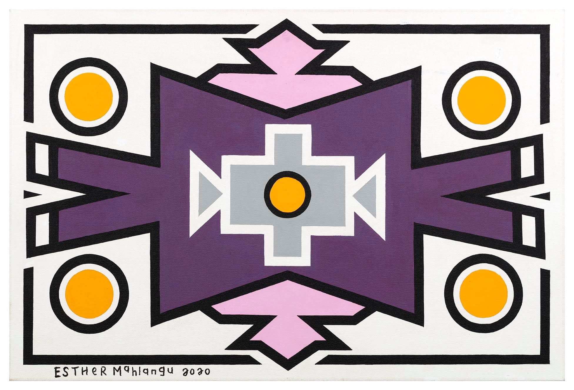 Dr. Esther Mahlangu, Ndebele Abstract , 2020