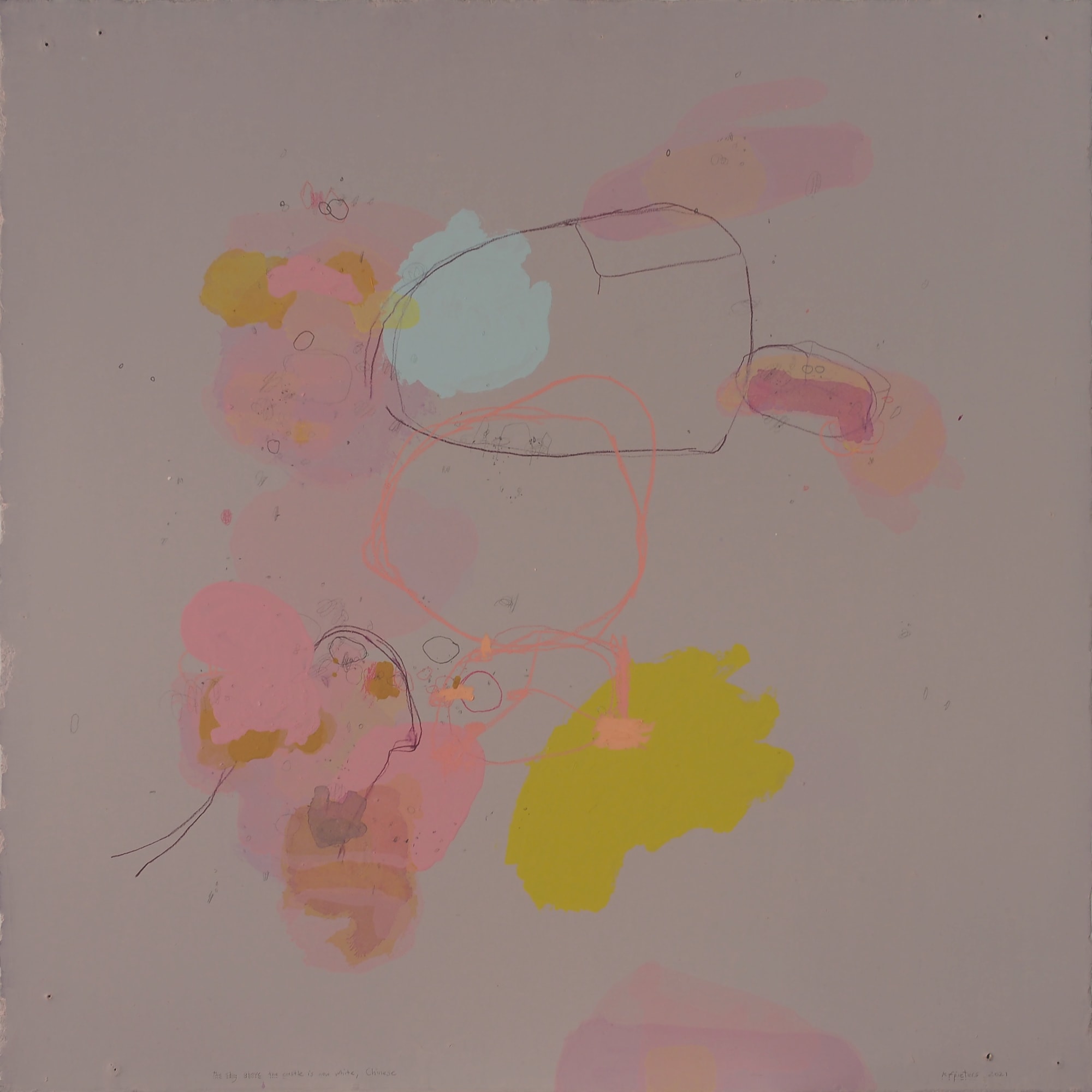 Kim Pieters, 'the sky above the castle is white, Chinese', 2021