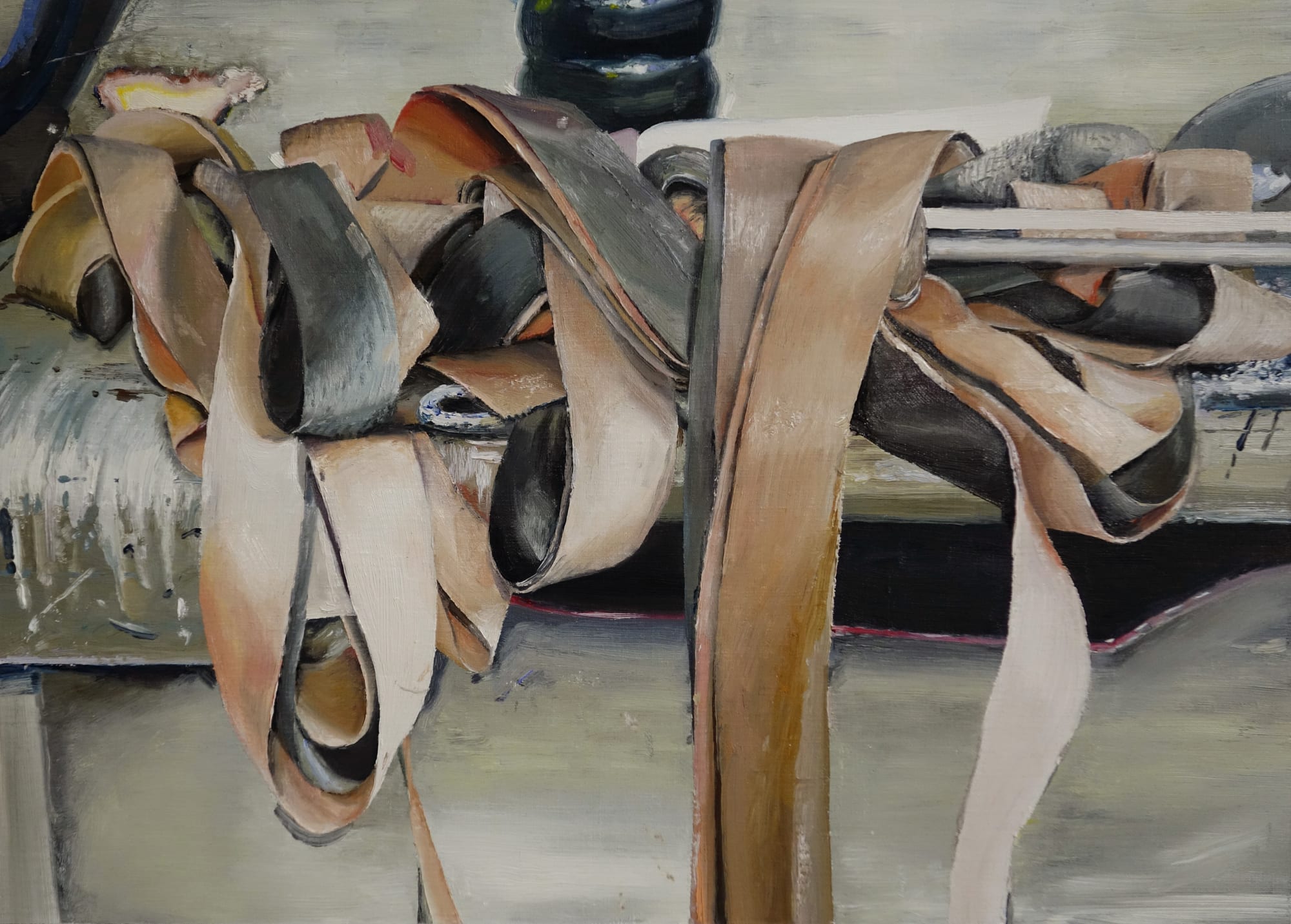 Mireille Blanc, Le rideau orange, 2016