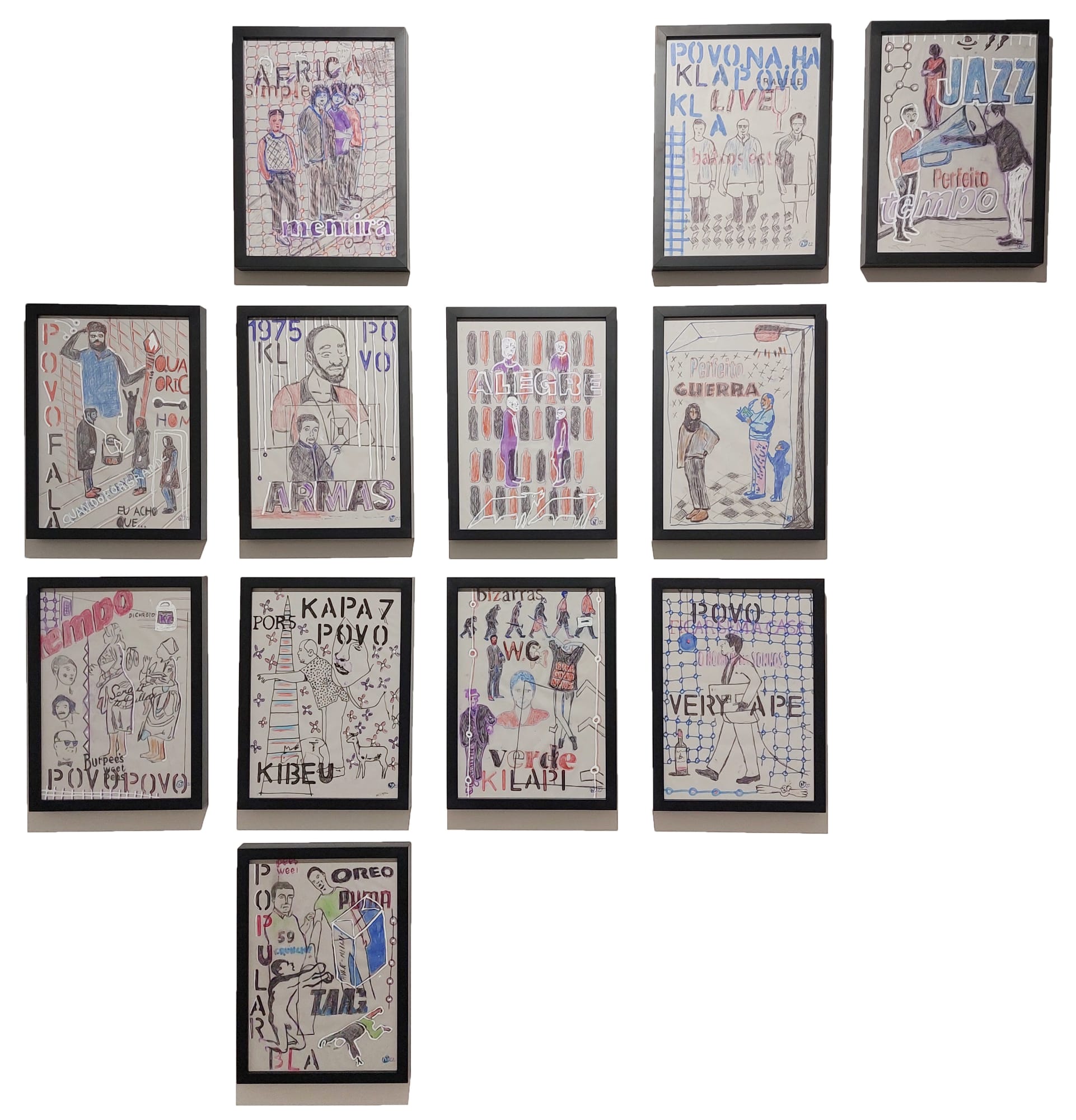 Nelo Teixeira, Serie: "As minhas linhas no papel vegetal", 2022