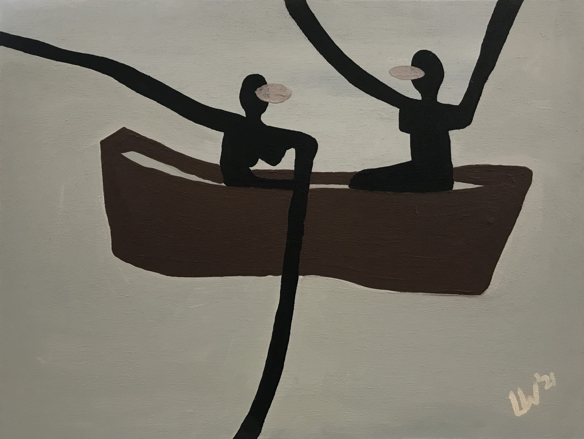 Lulama Wolf, 'Icebo emanzini' (a plan in the water), 2021