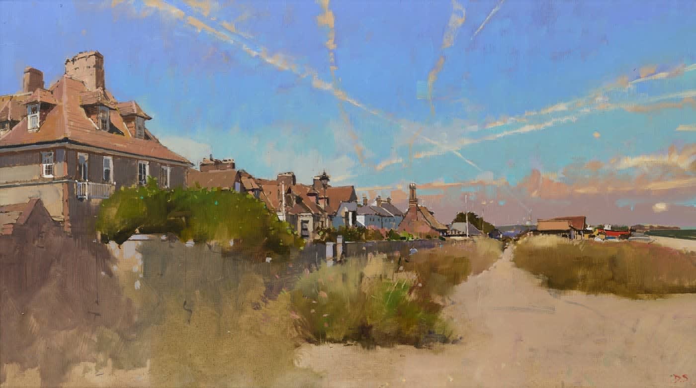 David Sawyer RBA, July Heatwave 2022, Crag Path, Aldeburgh