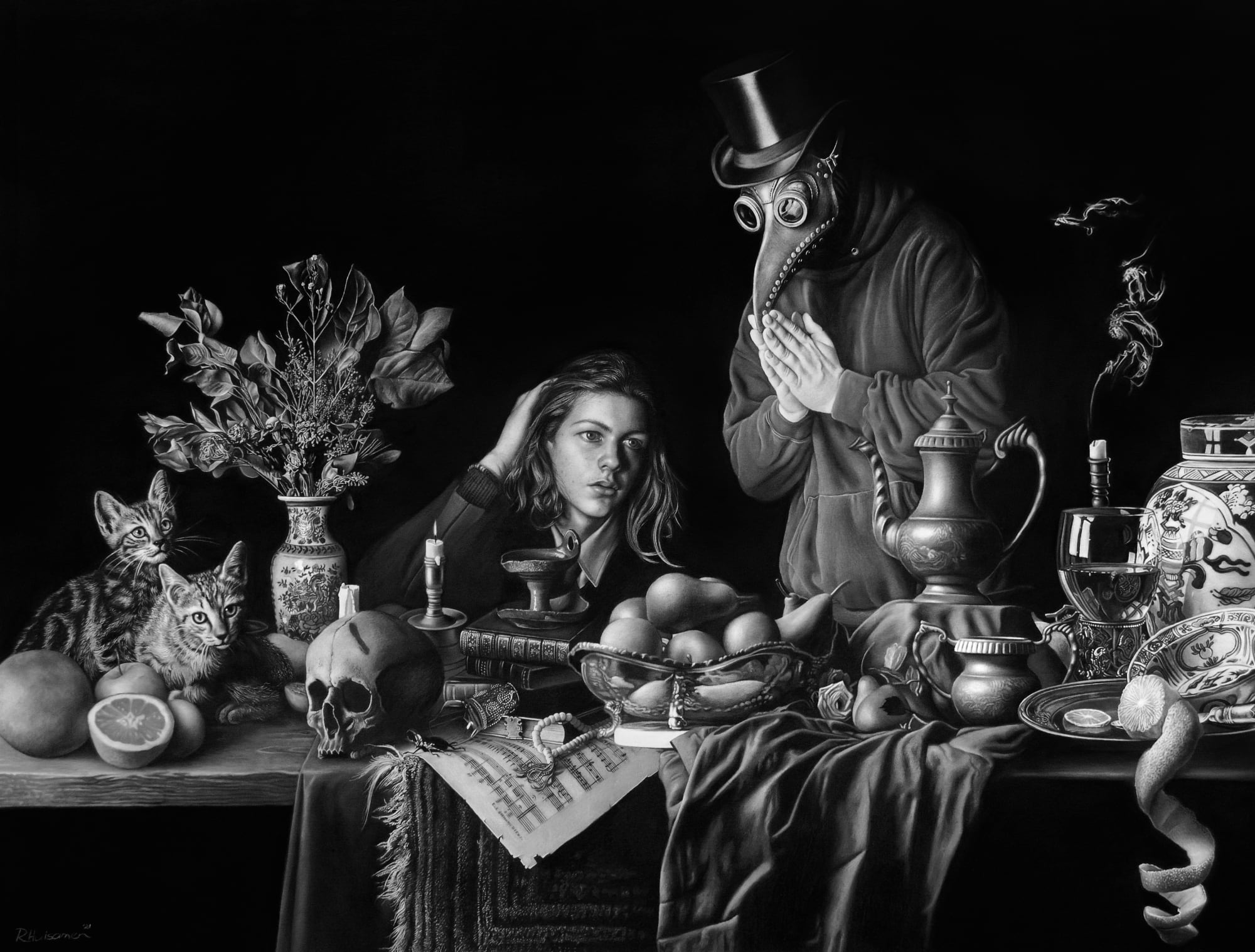 Ruan Huisamen, Desolate Dinner, 2021 | Thompson's Gallery