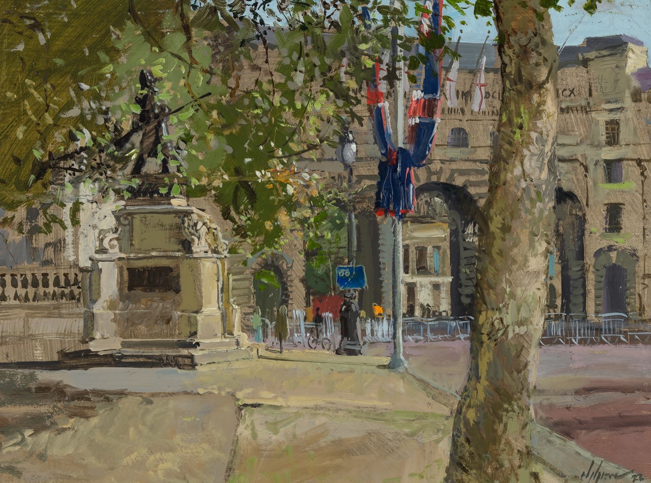 Nick Grove ARSMA, Outside the Mall Galleries