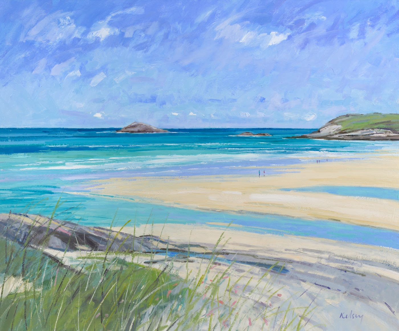 Robert Kelsey DA MUniv PAI FRSA, Crantock Bay, Cornwall Thompson's