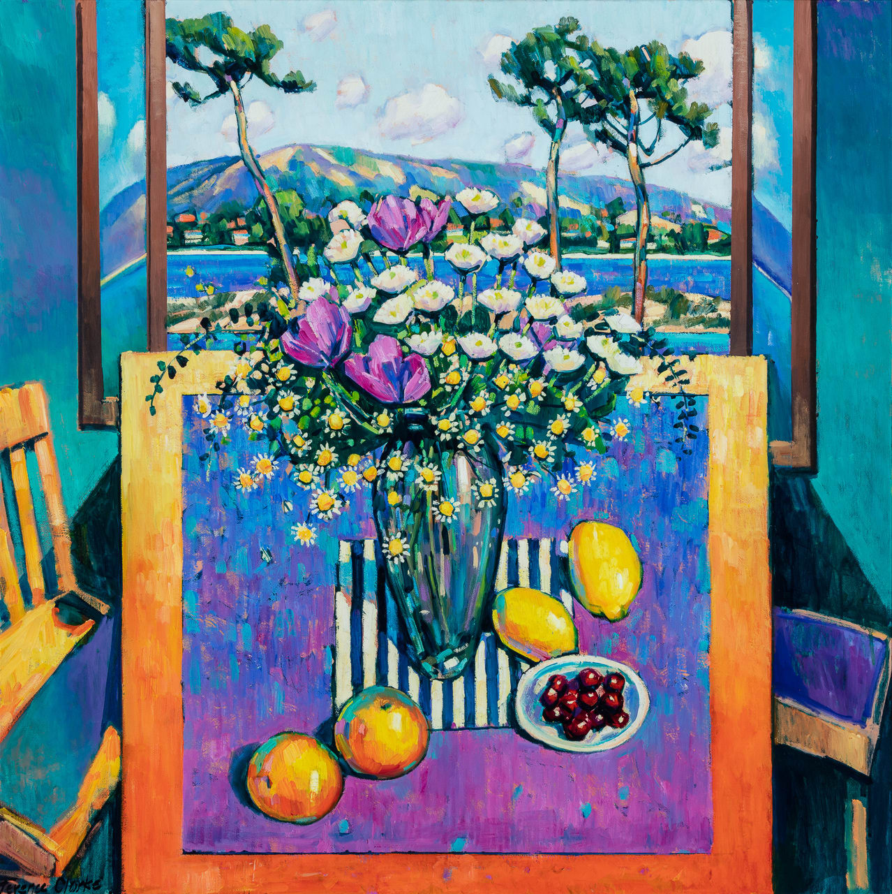 Terence Clarke, Flowers at Lake Garda