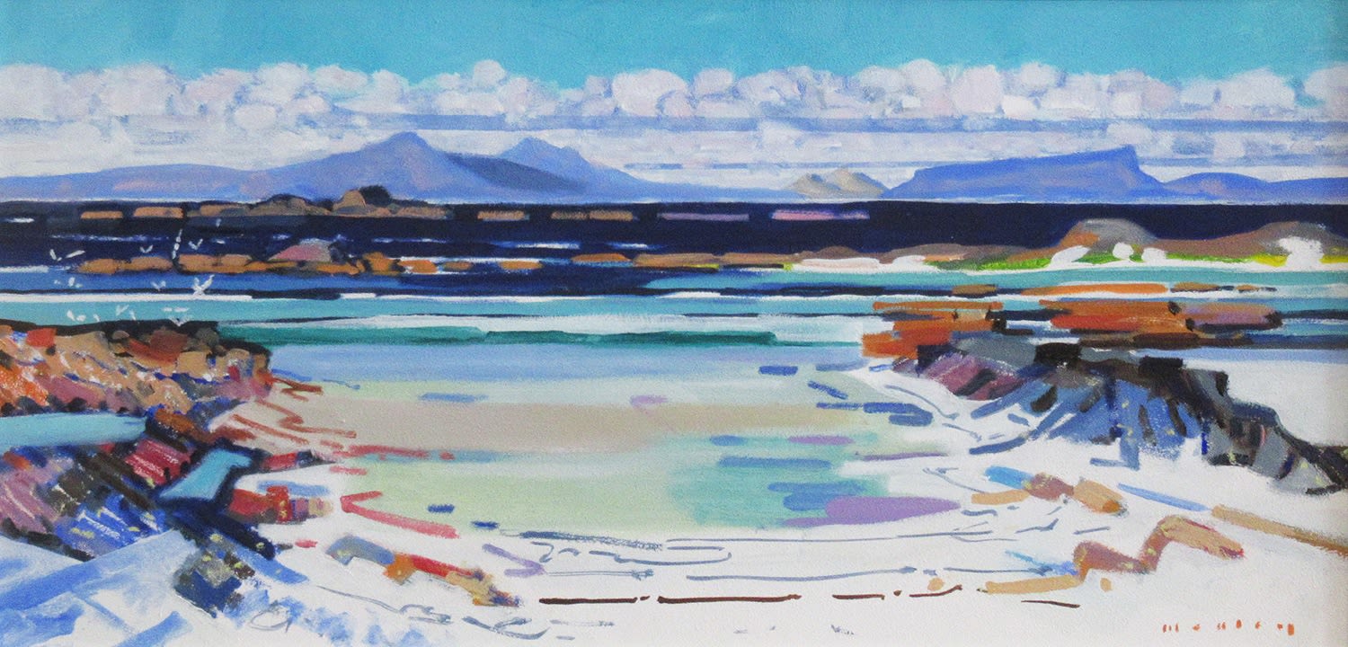 Mike Healey, Western Isles from Ardnamurchan (Rhum, Muck Eigg and Skye)