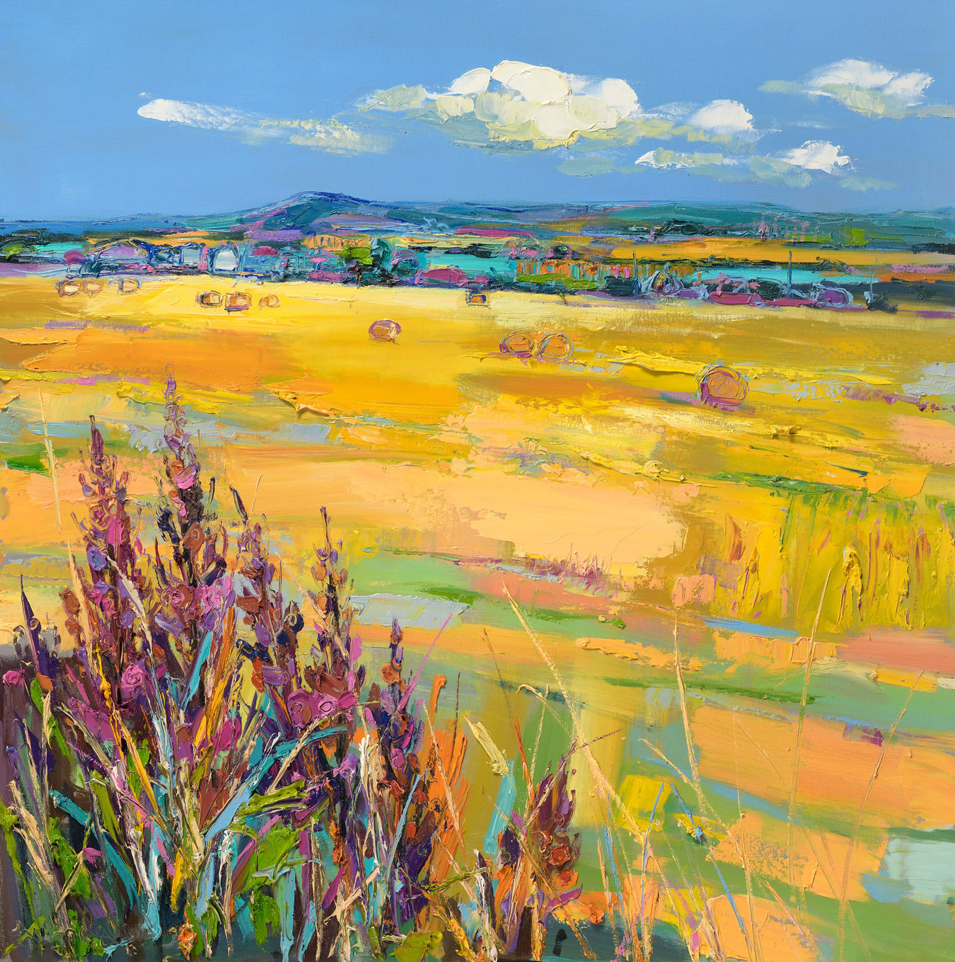 Judith Bridgland, Edge of the Harvest Fied, East Linton