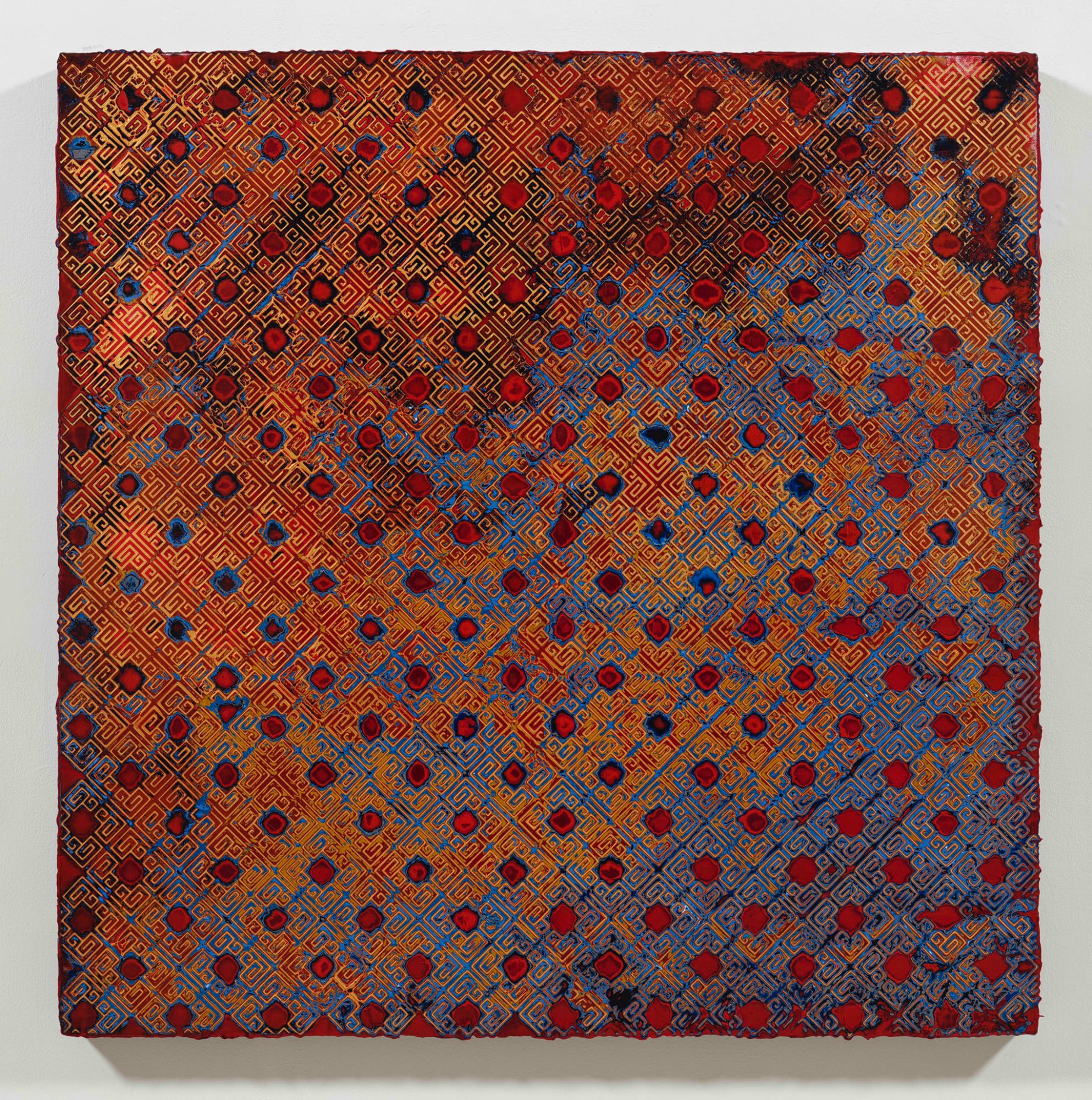 蘇孟鴻, 掐絲回字紋習作之三, 2021