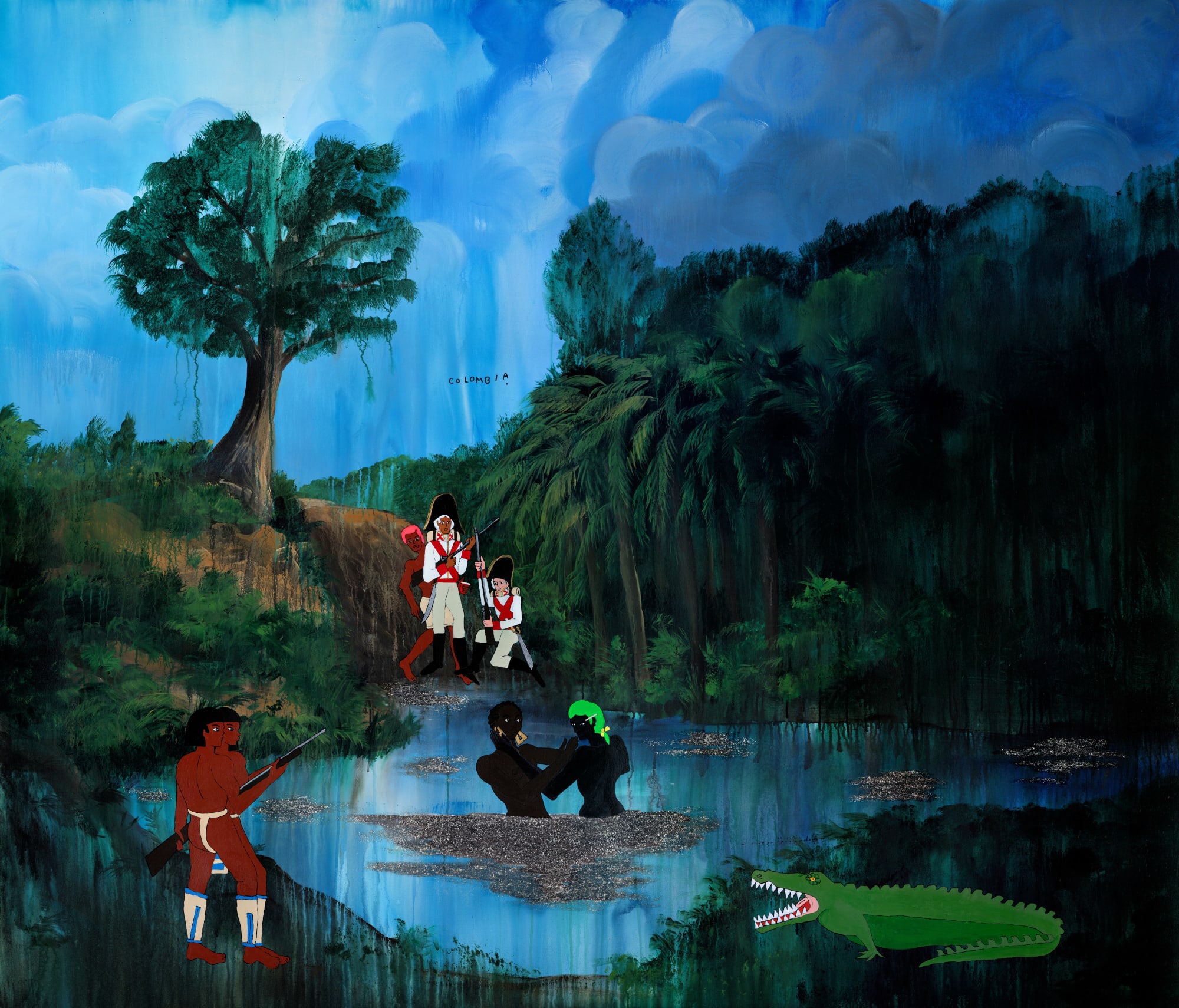 Umar Rashid, So, if I gotta die I'm gonna listen to my body tonight. After a pitched battle against Spanish forces in Nueva Granada, the lovers take to a shimmering pool to embrace under the eyes of the jungle, a pair of hunters, a crocodile, some assassins and a fucking traitor. Their ultimate fate is known only to the gods. 1799., 2023