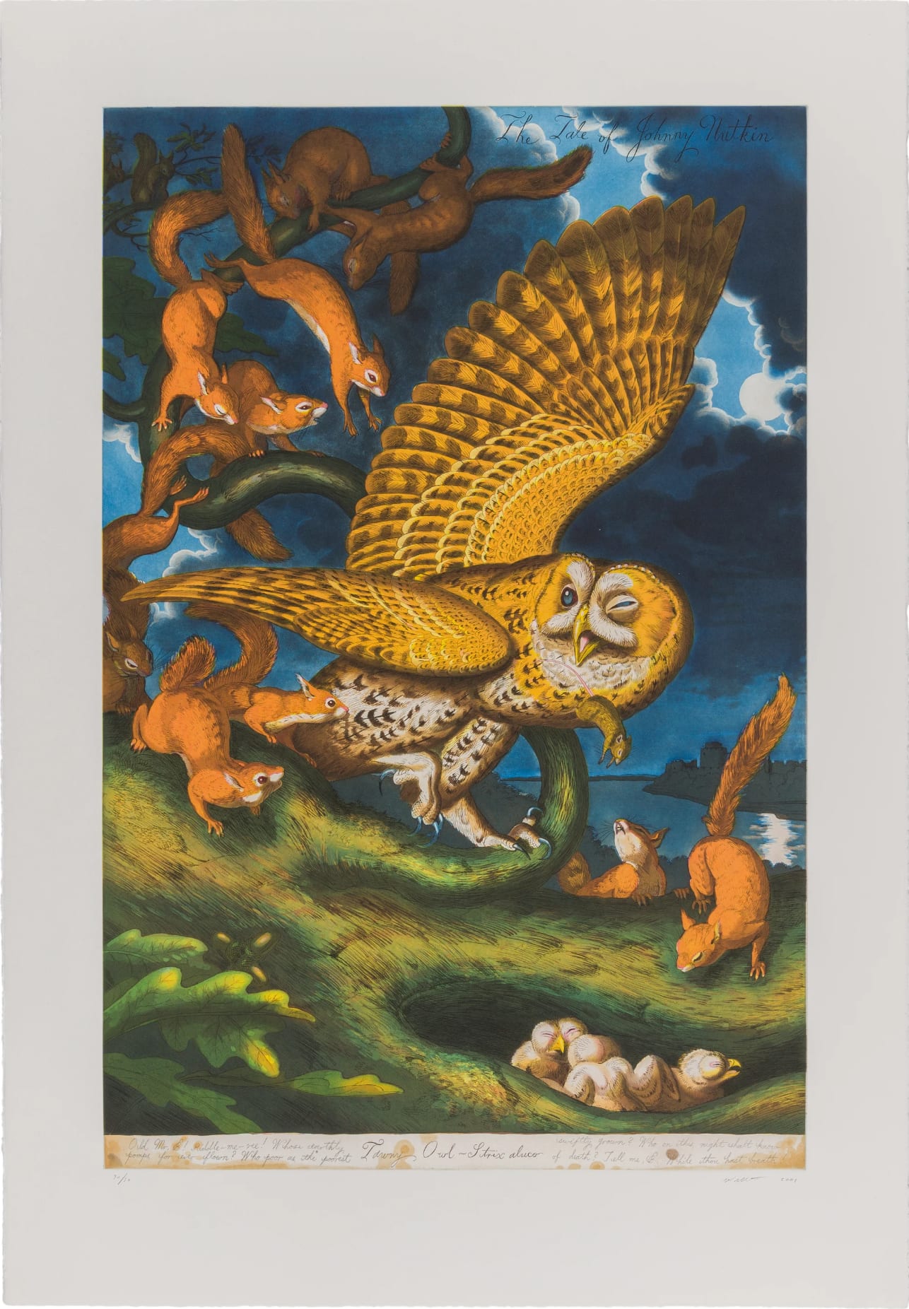 Walton Ford, The Tale of Johnny Nutkin, 2001